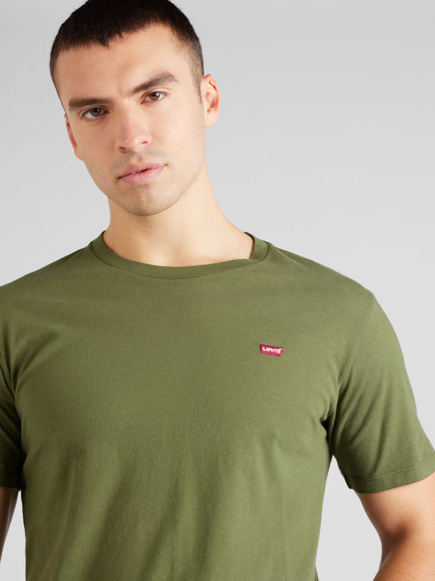 LEVI'S Tricou verde / roșu / alb - Pled.ro