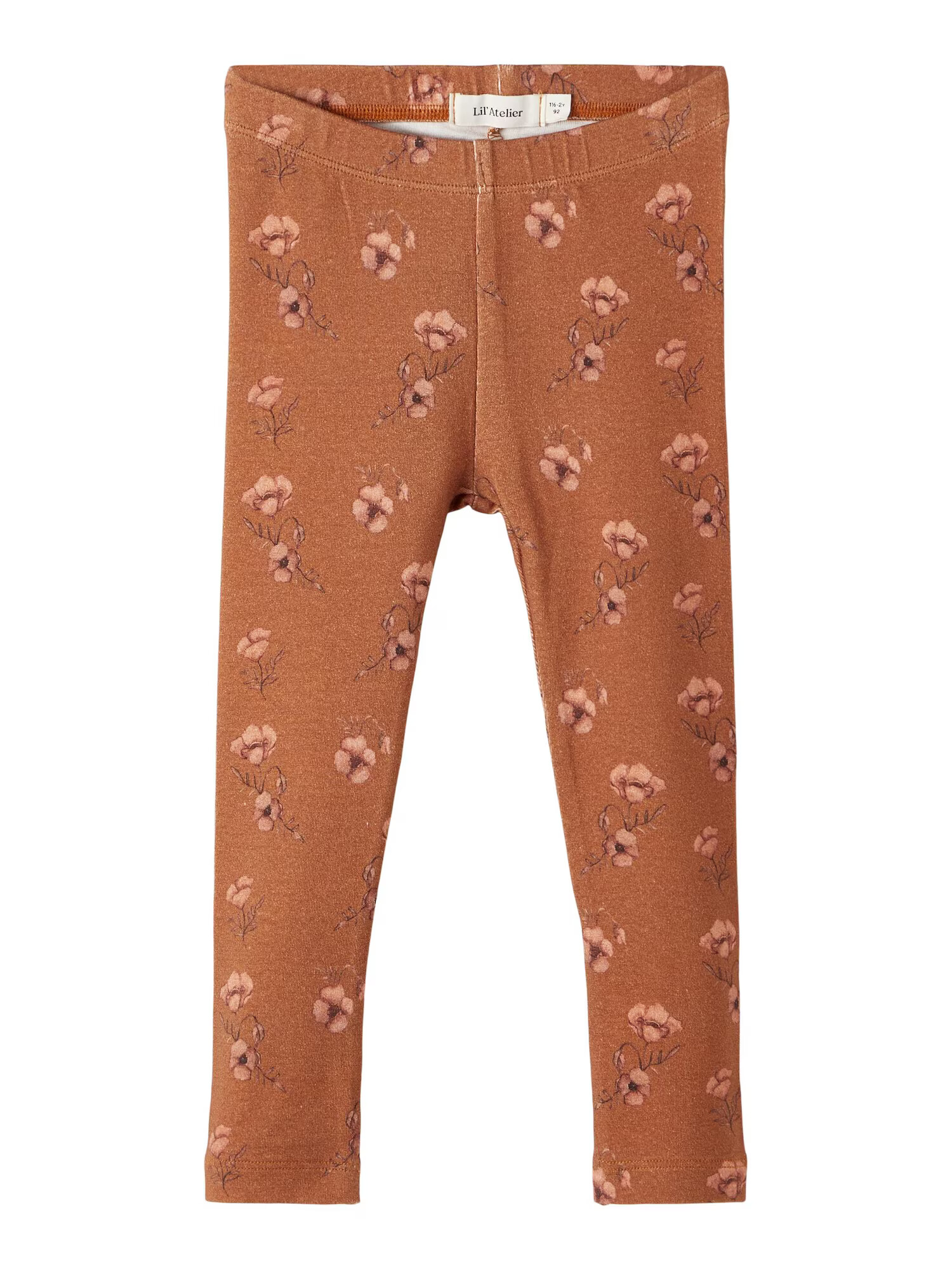 Lil ' Atelier Kids Leggings 'GAYA' maro caramel / mov vânătă / roz pastel - Pled.ro