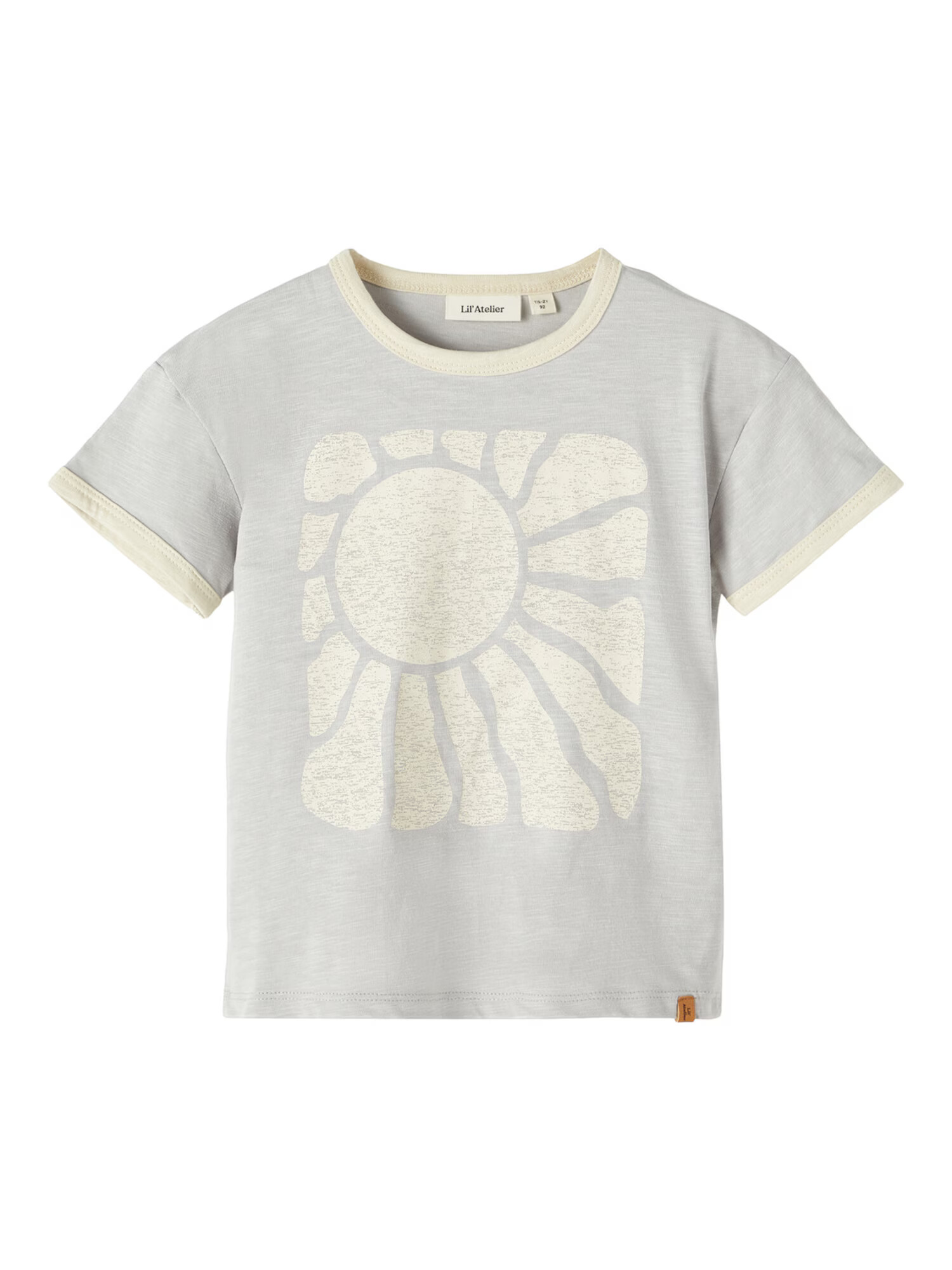 Lil ' Atelier Kids Tricou 'Dawson' crem / gri - Pled.ro