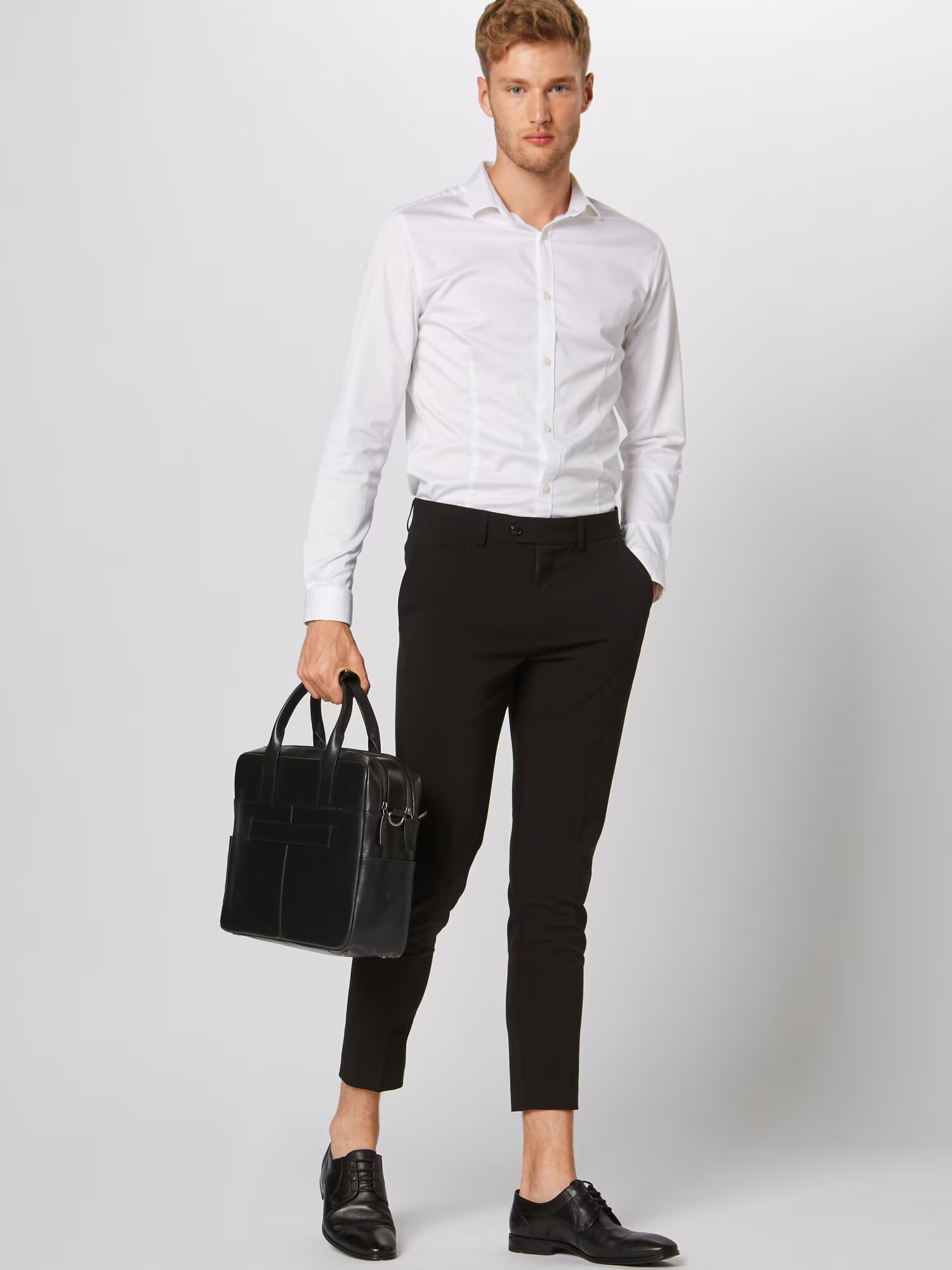 Lindbergh Pantaloni cu dungă 'Club pants' negru - Pled.ro