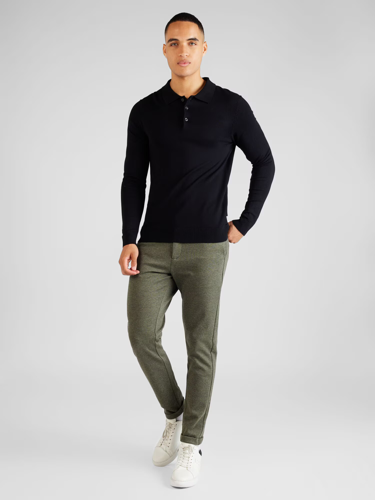 Lindbergh Pantaloni eleganți oliv - Pled.ro