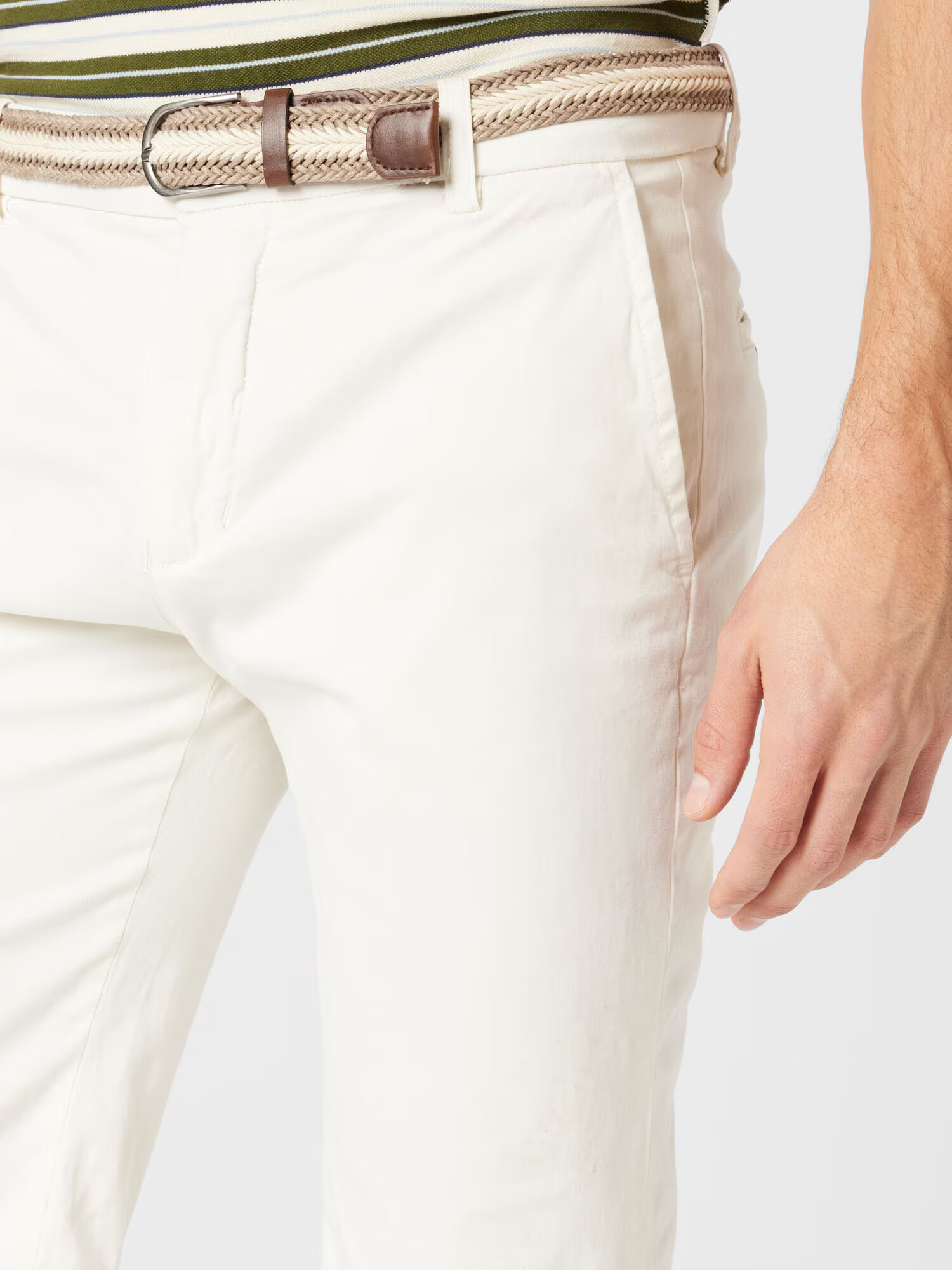 Lindbergh Pantaloni eleganți 'Superflex' alb - Pled.ro