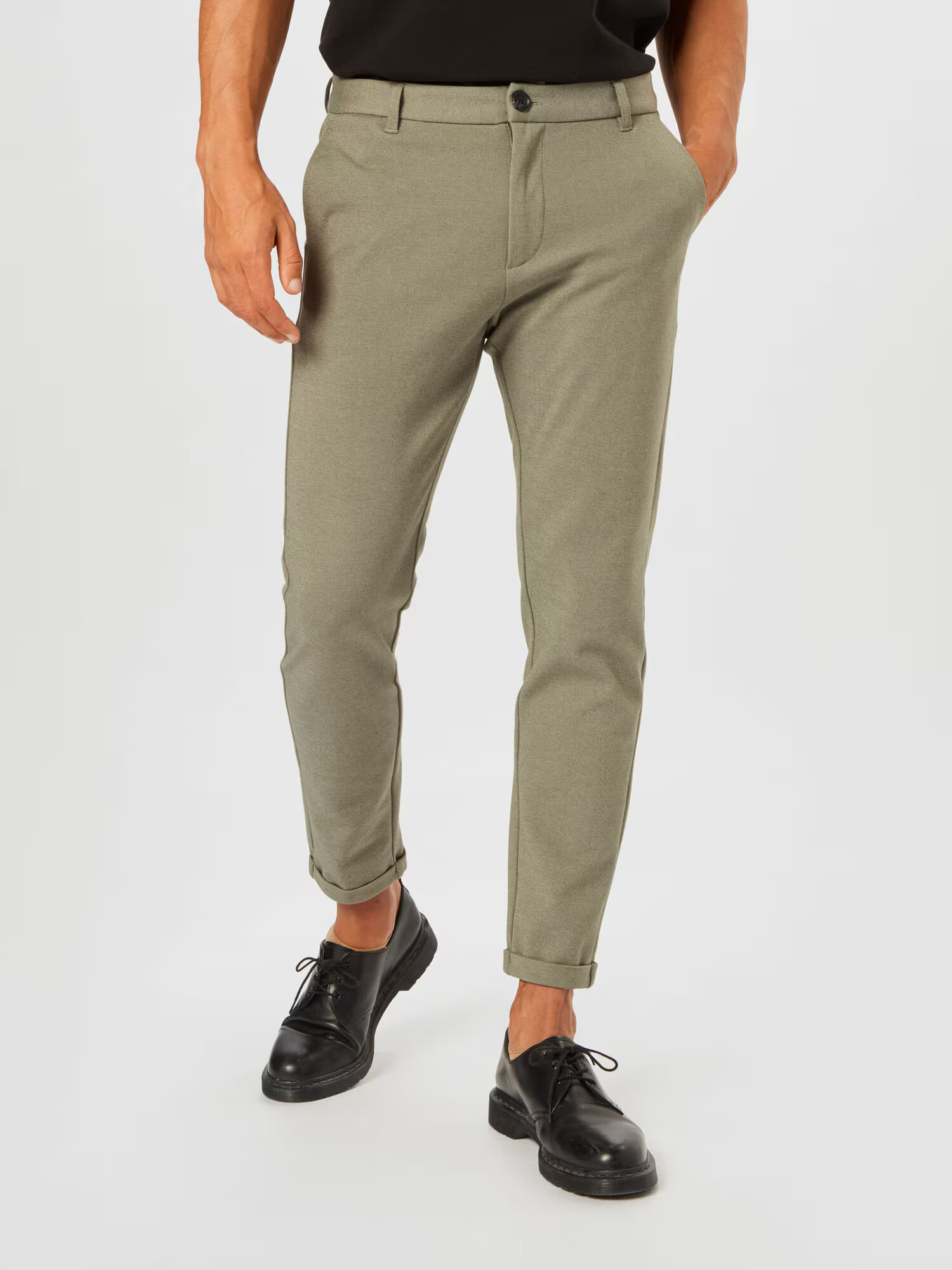 Lindbergh Pantaloni eleganți kaki - Pled.ro