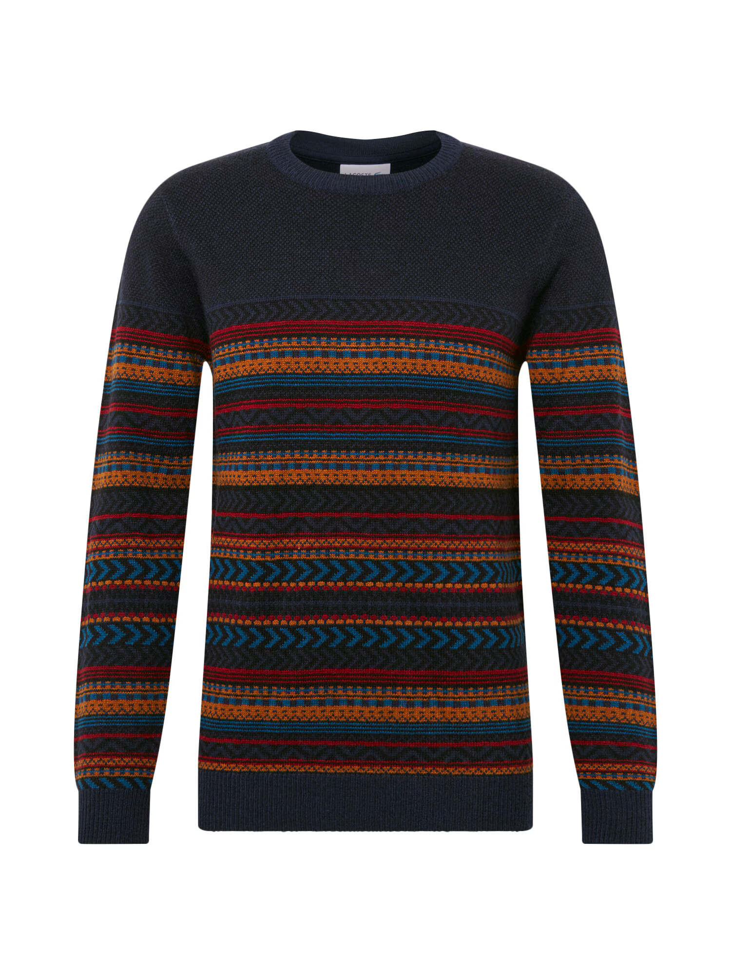 Lindbergh Pulover 'Jacquard knit' bleumarin / galben / roșu - Pled.ro