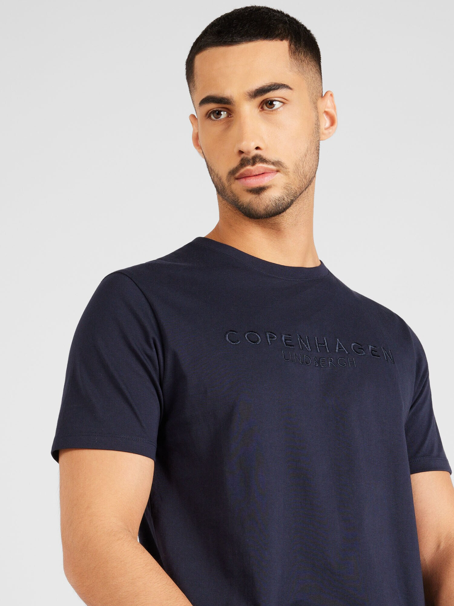 Lindbergh Tricou 'Copenhagen' bleumarin - Pled.ro