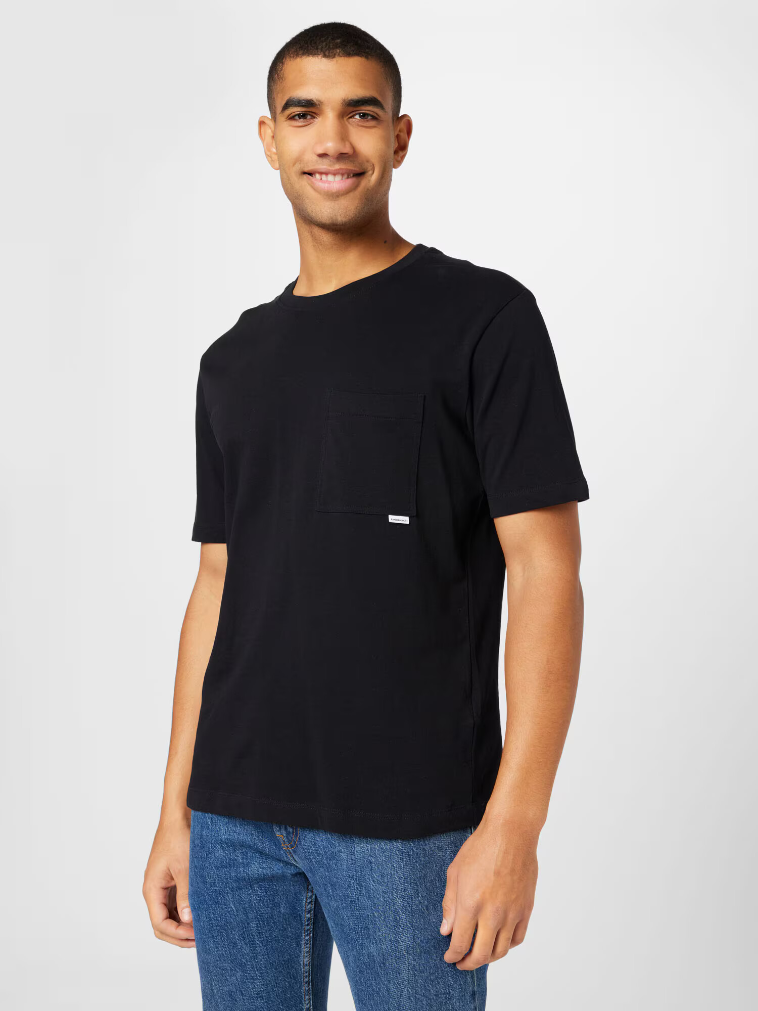 Lindbergh Tricou negru / alb - Pled.ro