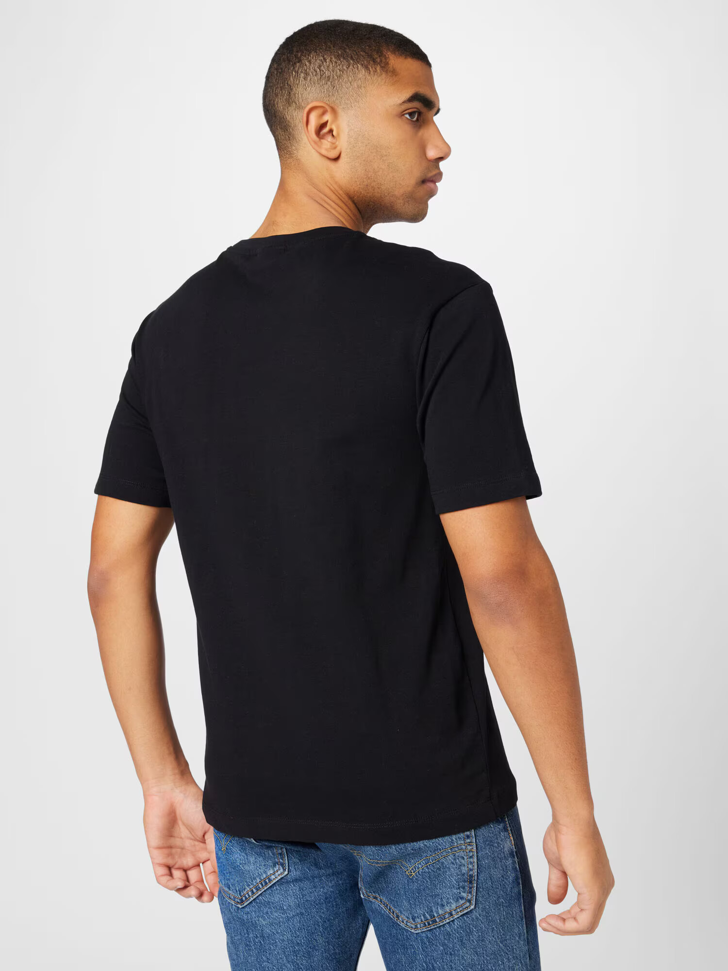 Lindbergh Tricou negru / alb - Pled.ro