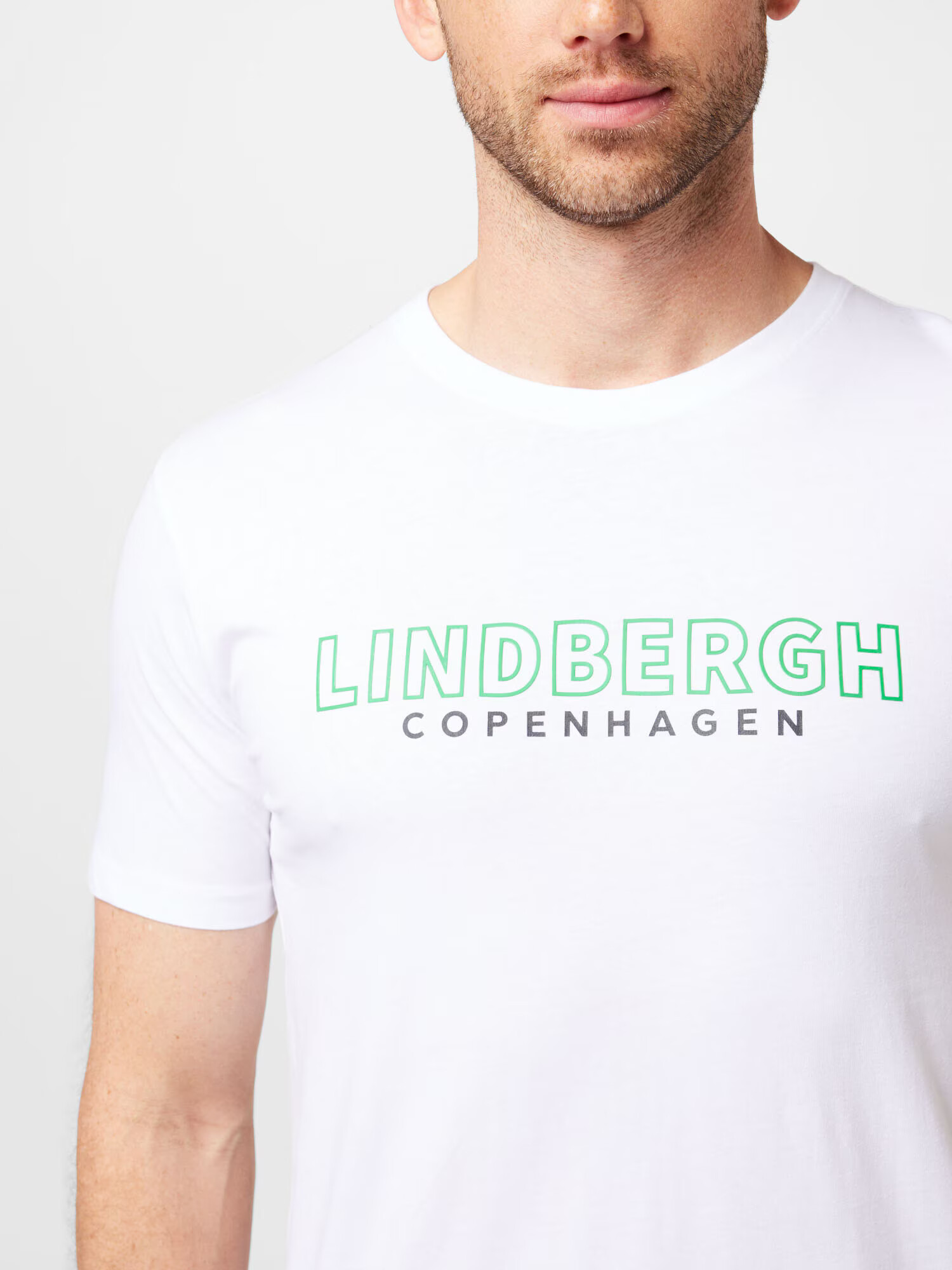 Lindbergh Tricou verde / negru / alb - Pled.ro