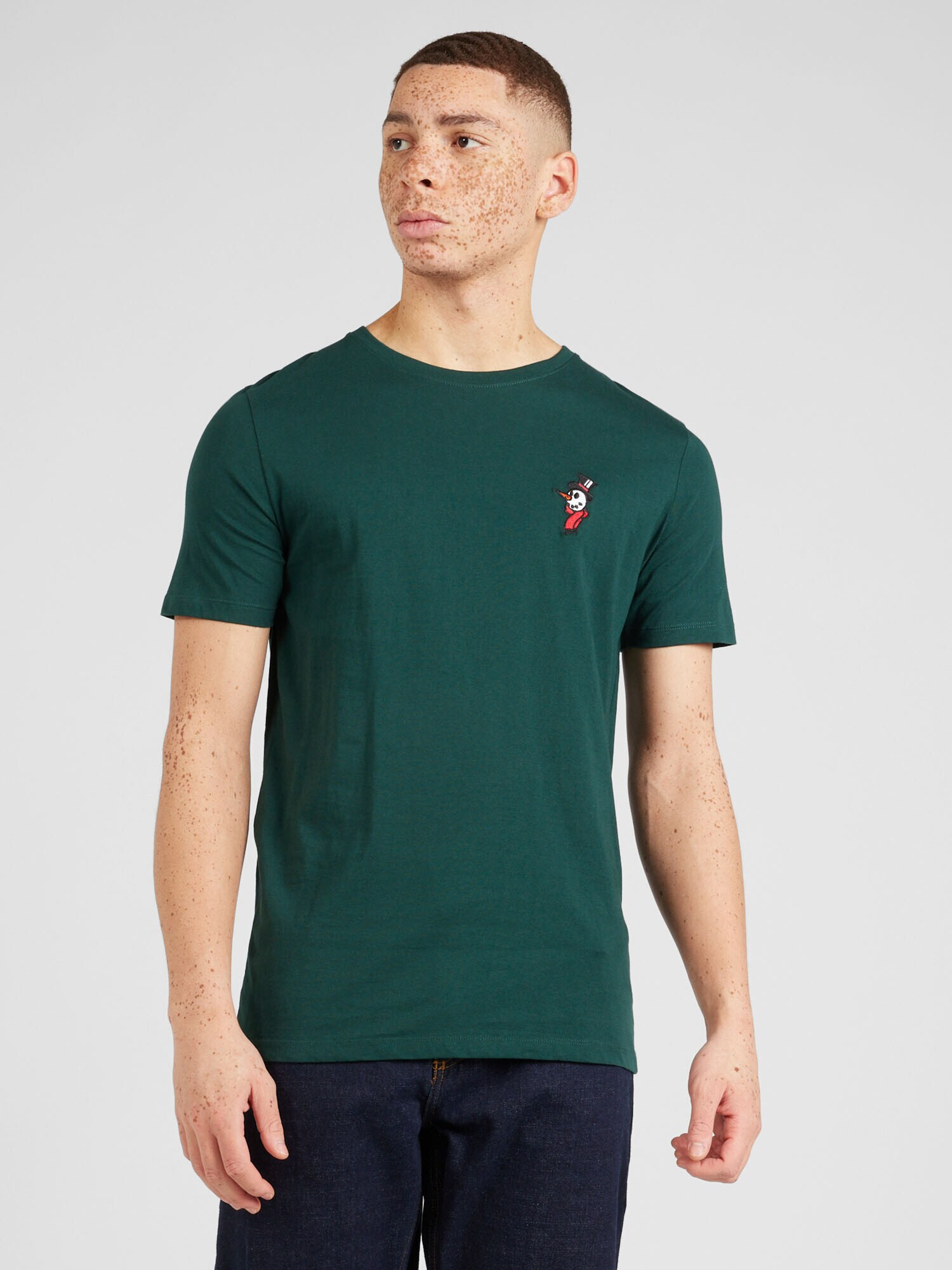 Lindbergh Tricou verde smarald / roșu / alb - Pled.ro