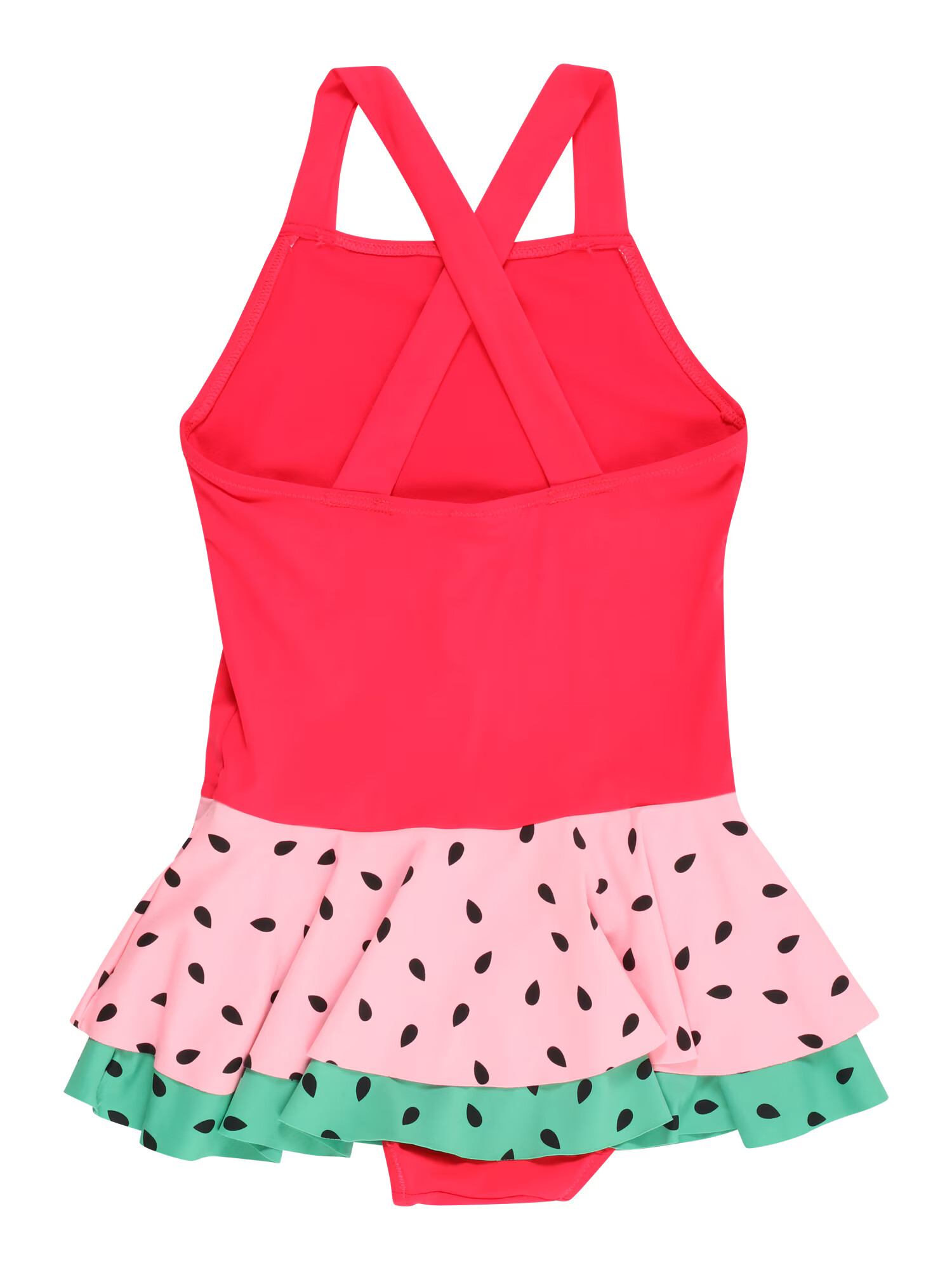 Lindex Costum de baie întreg verde jad / roz / roz neon / negru - Pled.ro