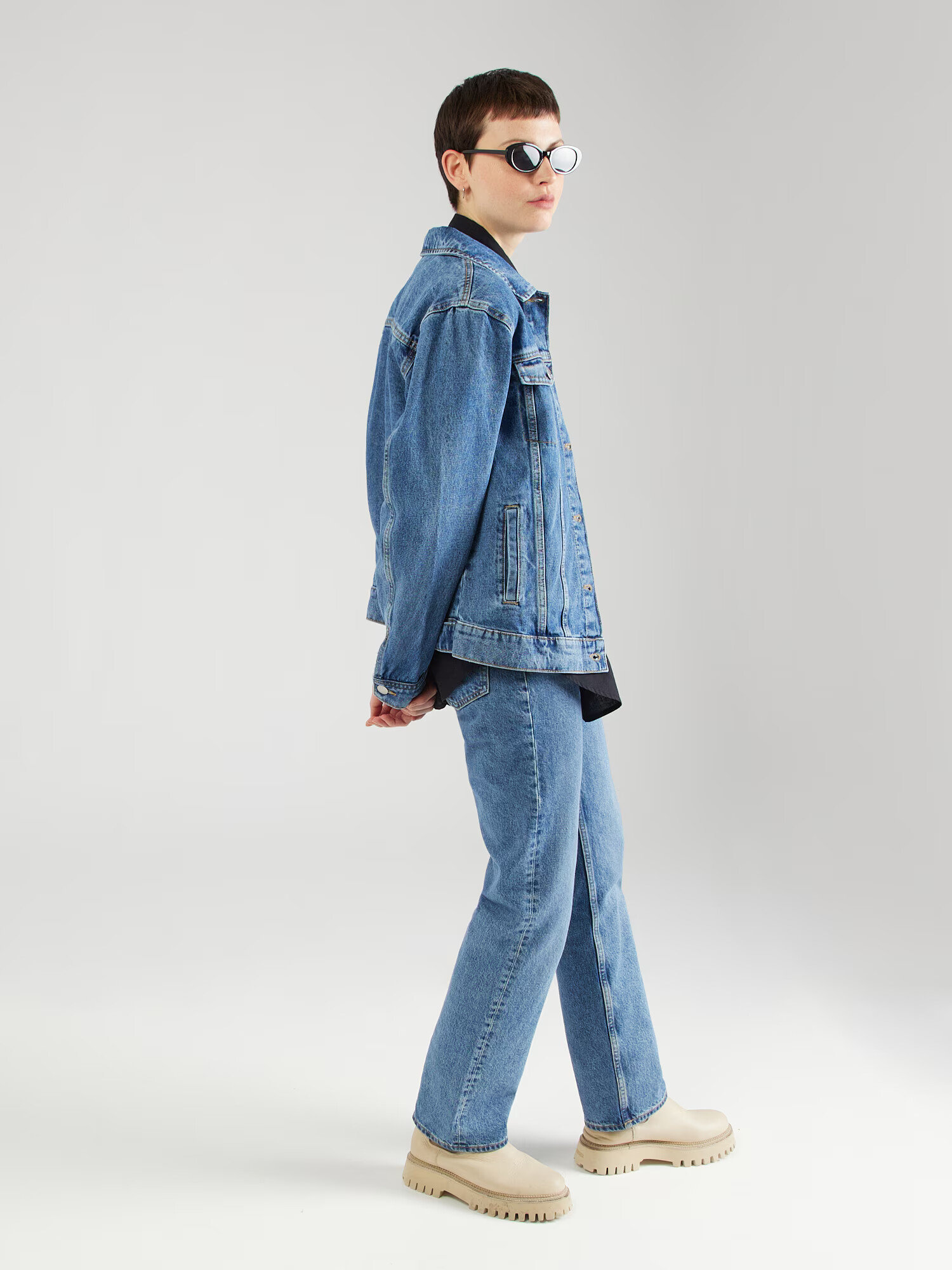 Lindex Geacă de primăvară-toamnă 'Jana' albastru denim - Pled.ro