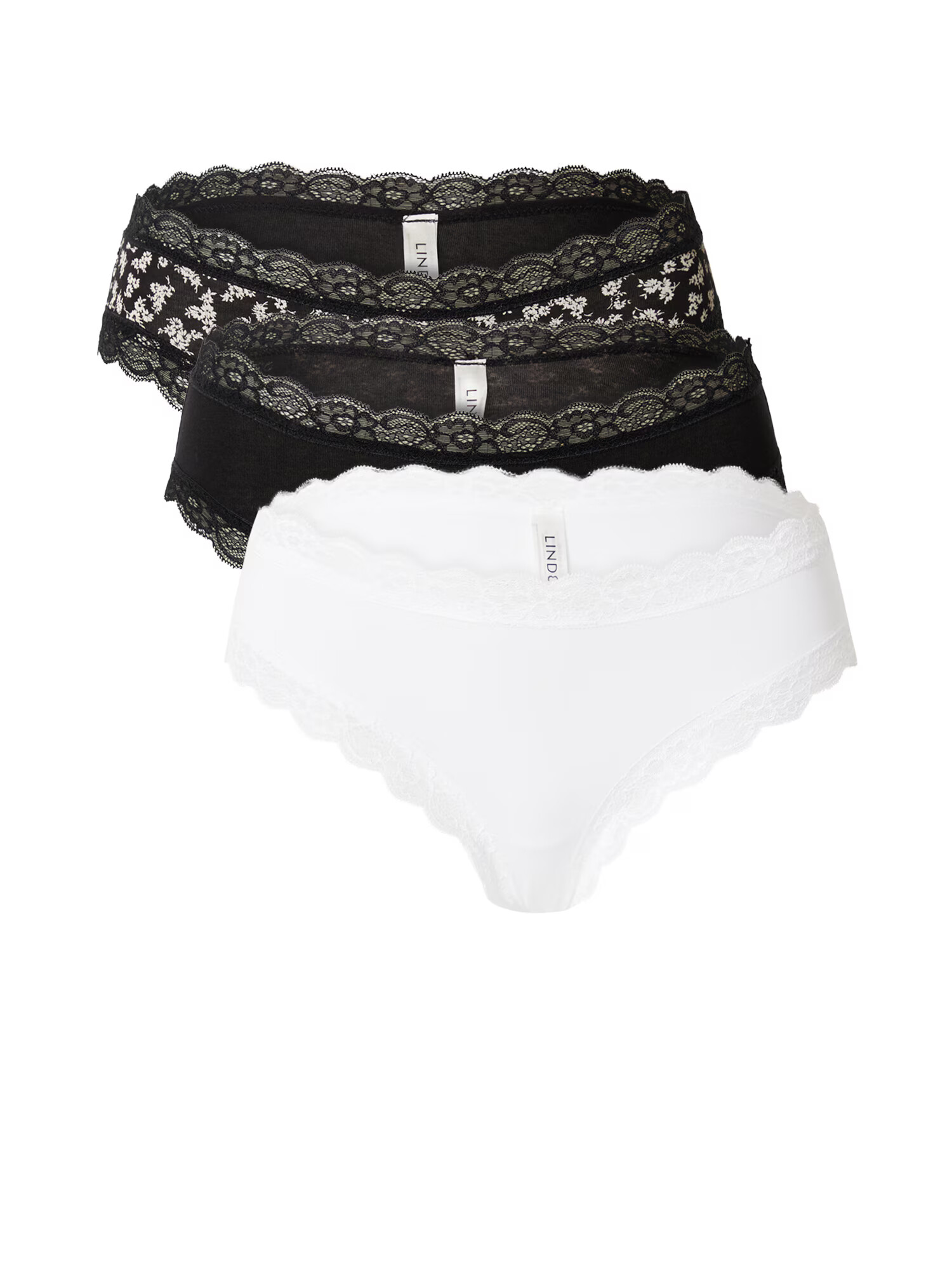 Lindex Slip 'Emelie' negru / alb - Pled.ro