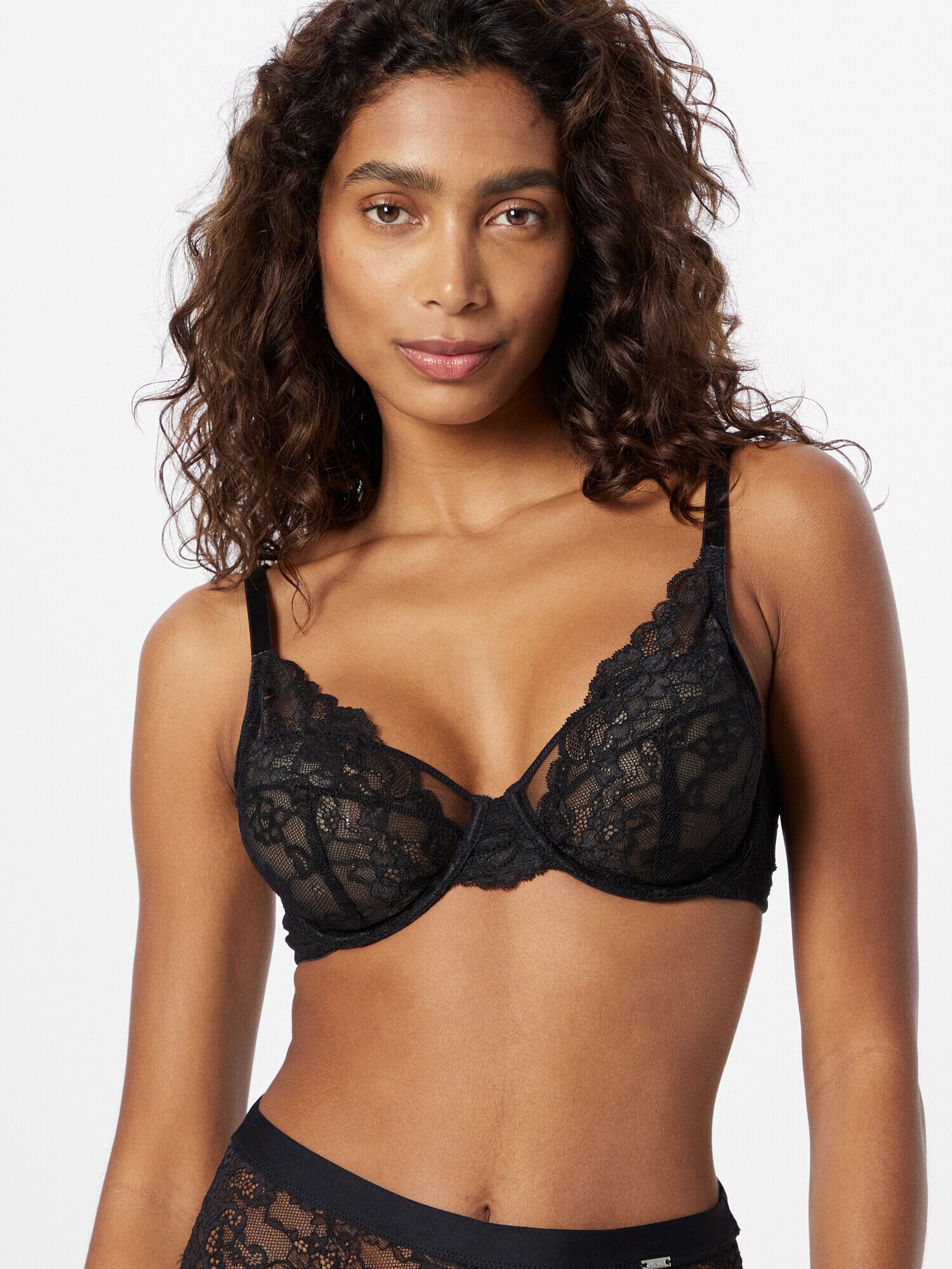 Lindex Sutien 'Aster' negru - Pled.ro