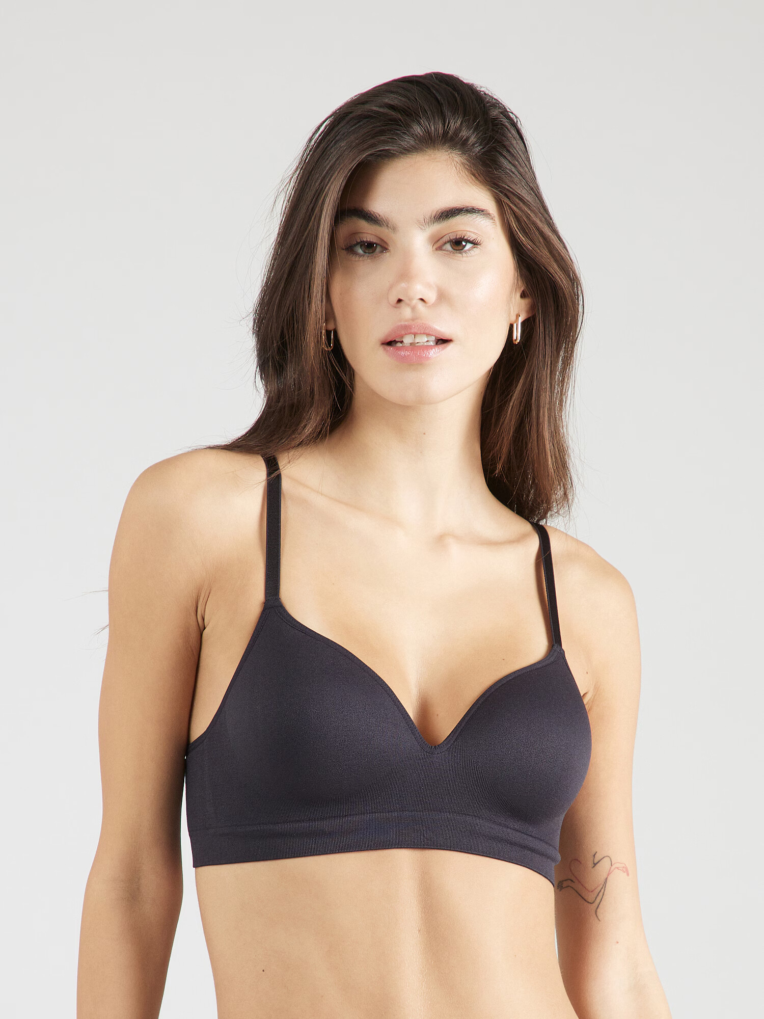 Lindex Sutien bej / negru - Pled.ro