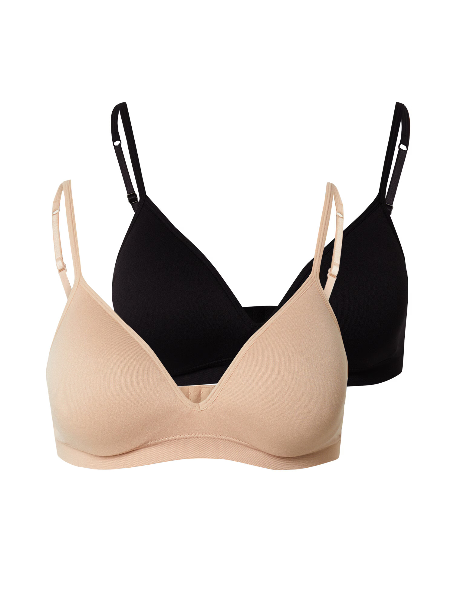 Lindex Sutien bej / negru - Pled.ro