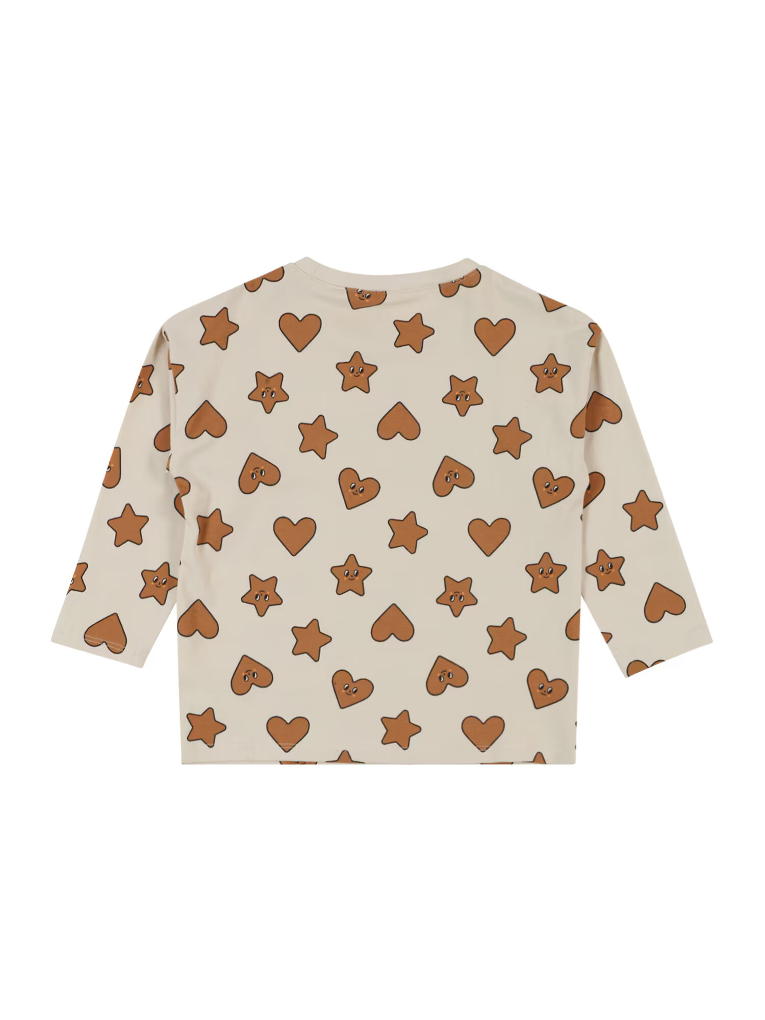 Lindex Tricou 'Gingerbread' bej deschis / maro / negru - Pled.ro