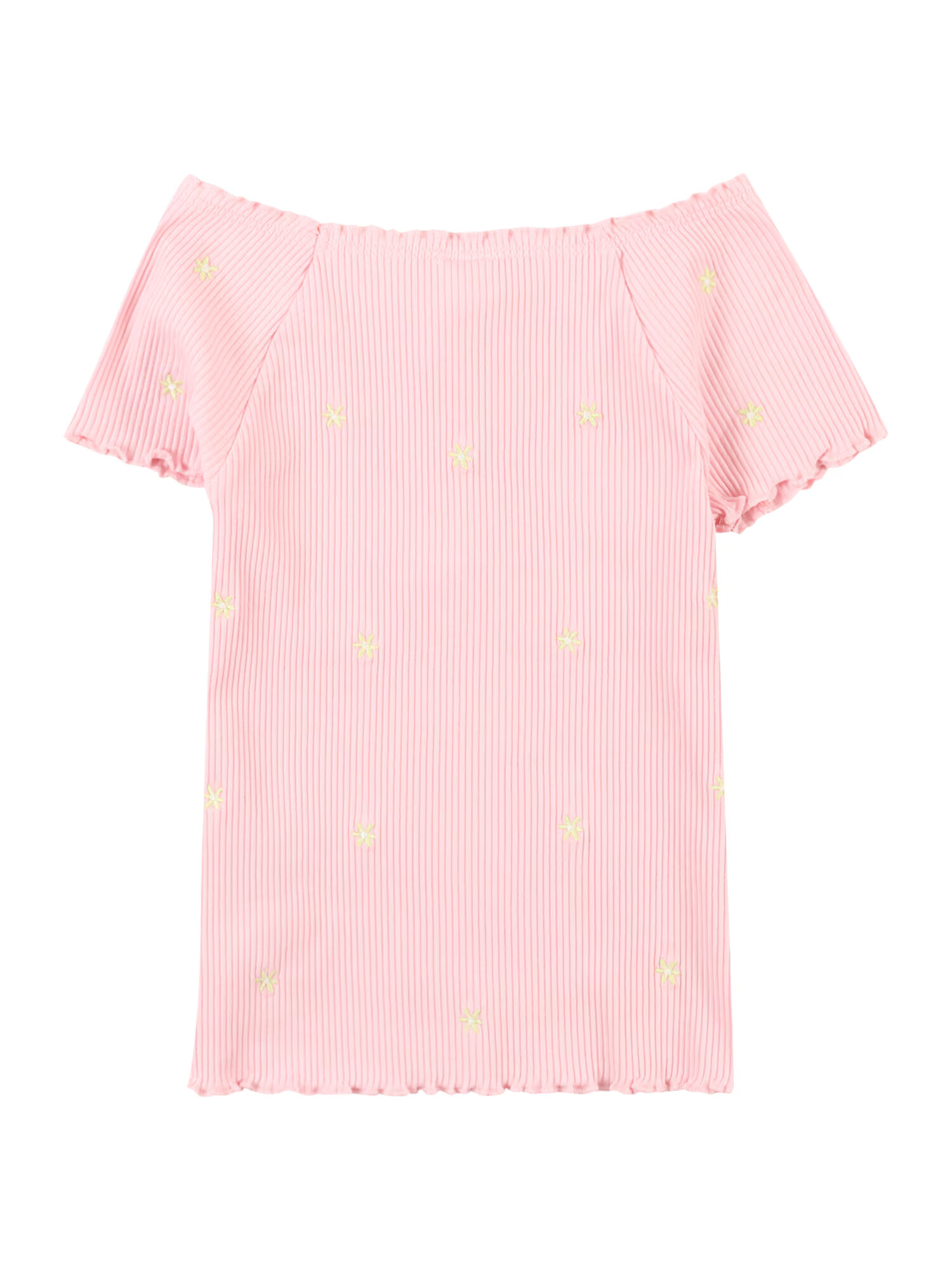 Lindex Tricou 'Stina' galben pastel / roz / alb natural - Pled.ro