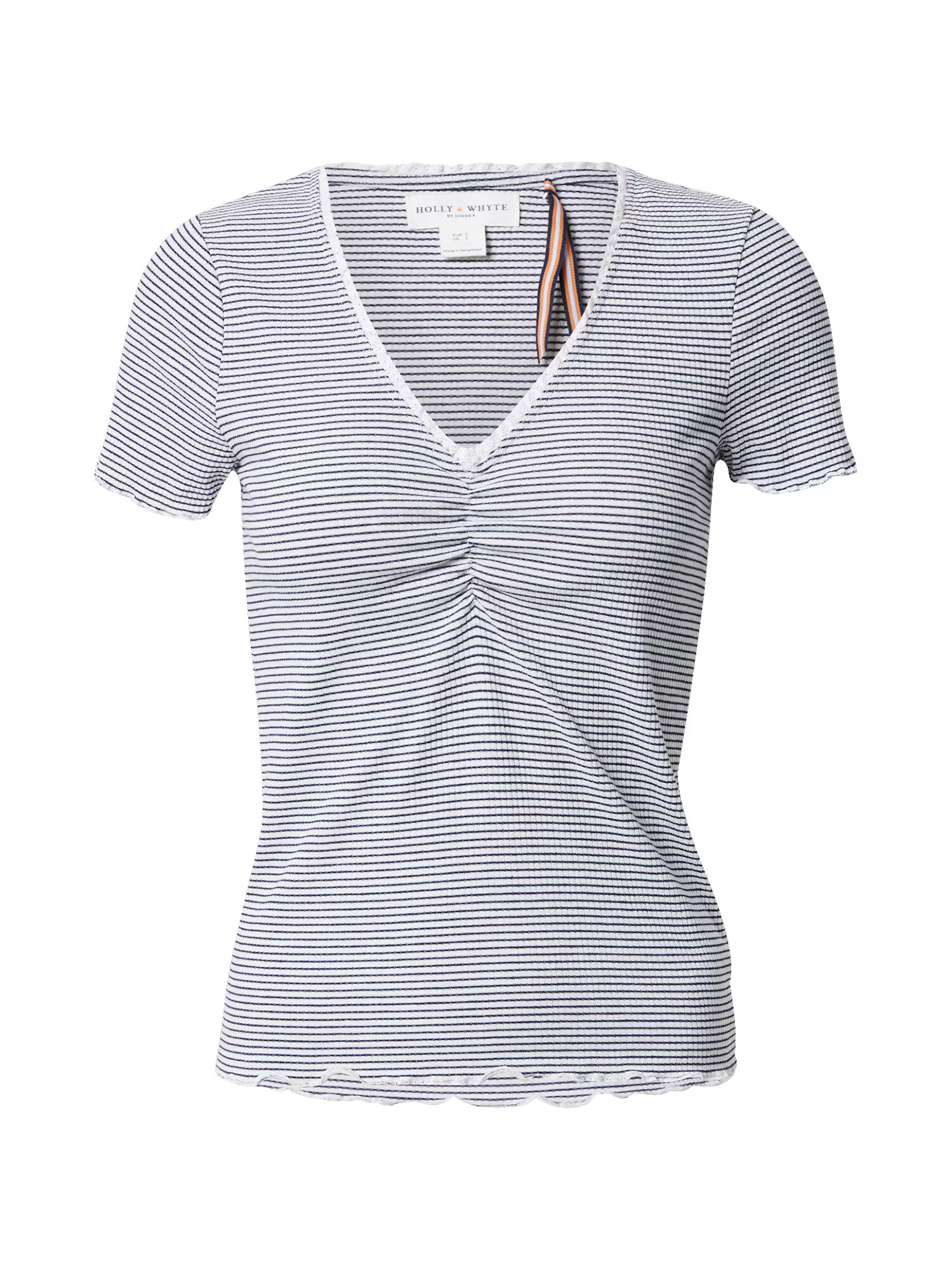 Lindex Tricou 'Vanessa' bleumarin / alb - Pled.ro