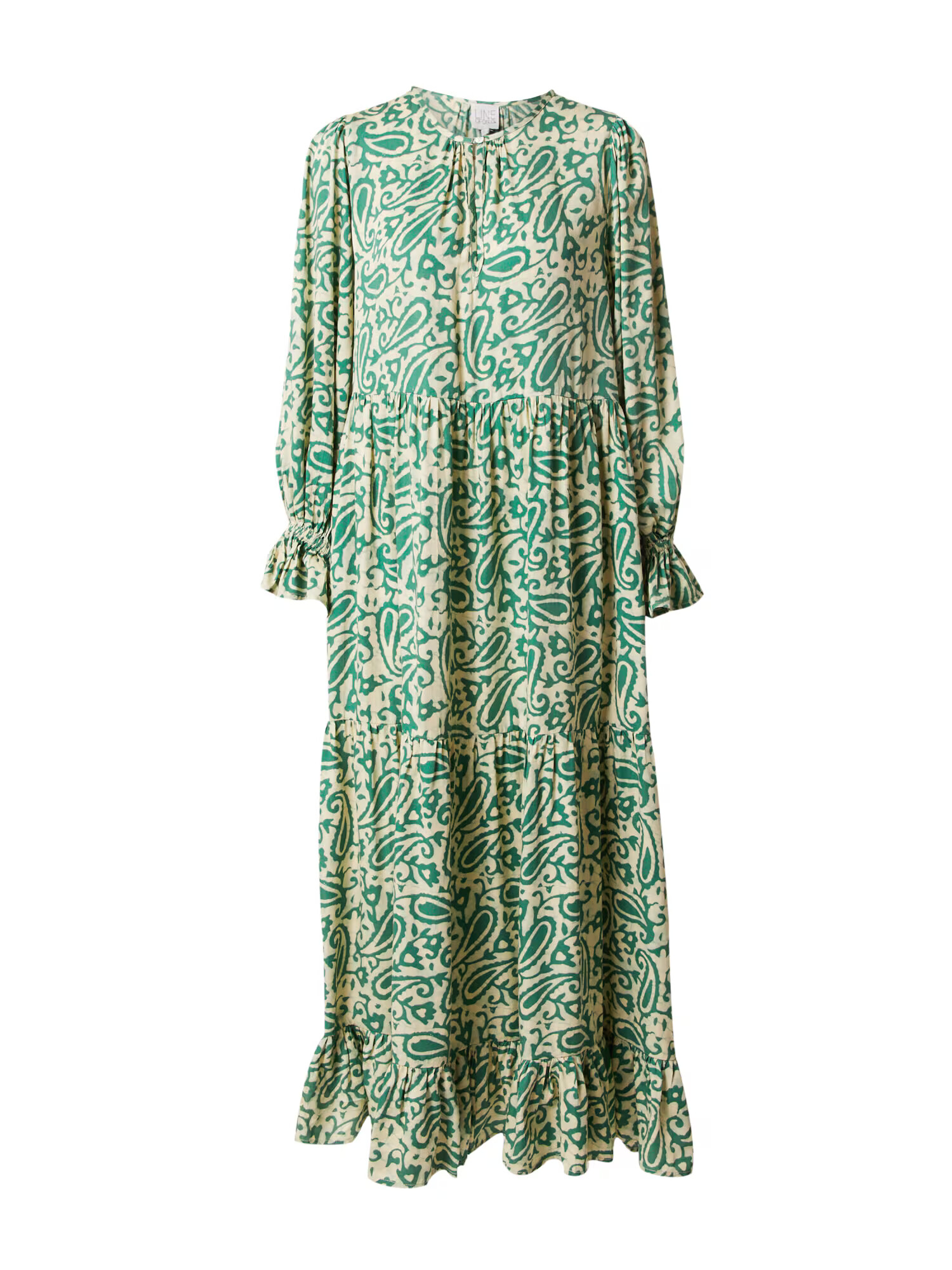 Line of Oslo Rochie 'Muse Etnic' bej / verde - Pled.ro