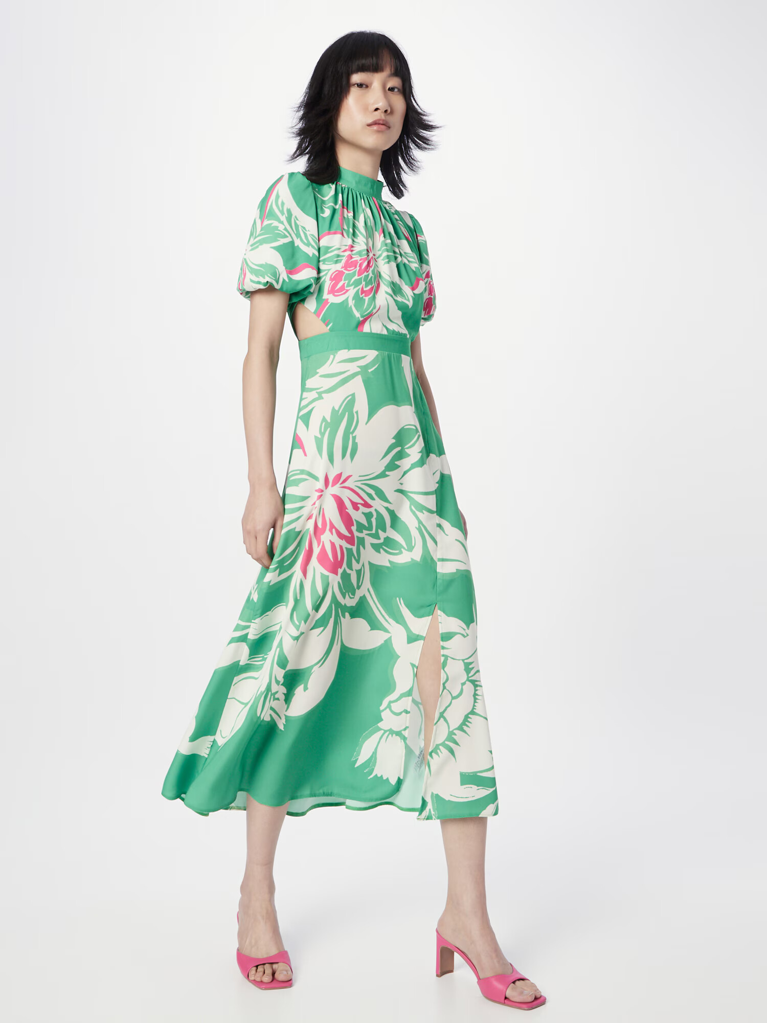 Lipsy Rochie bej / verde / roz - Pled.ro