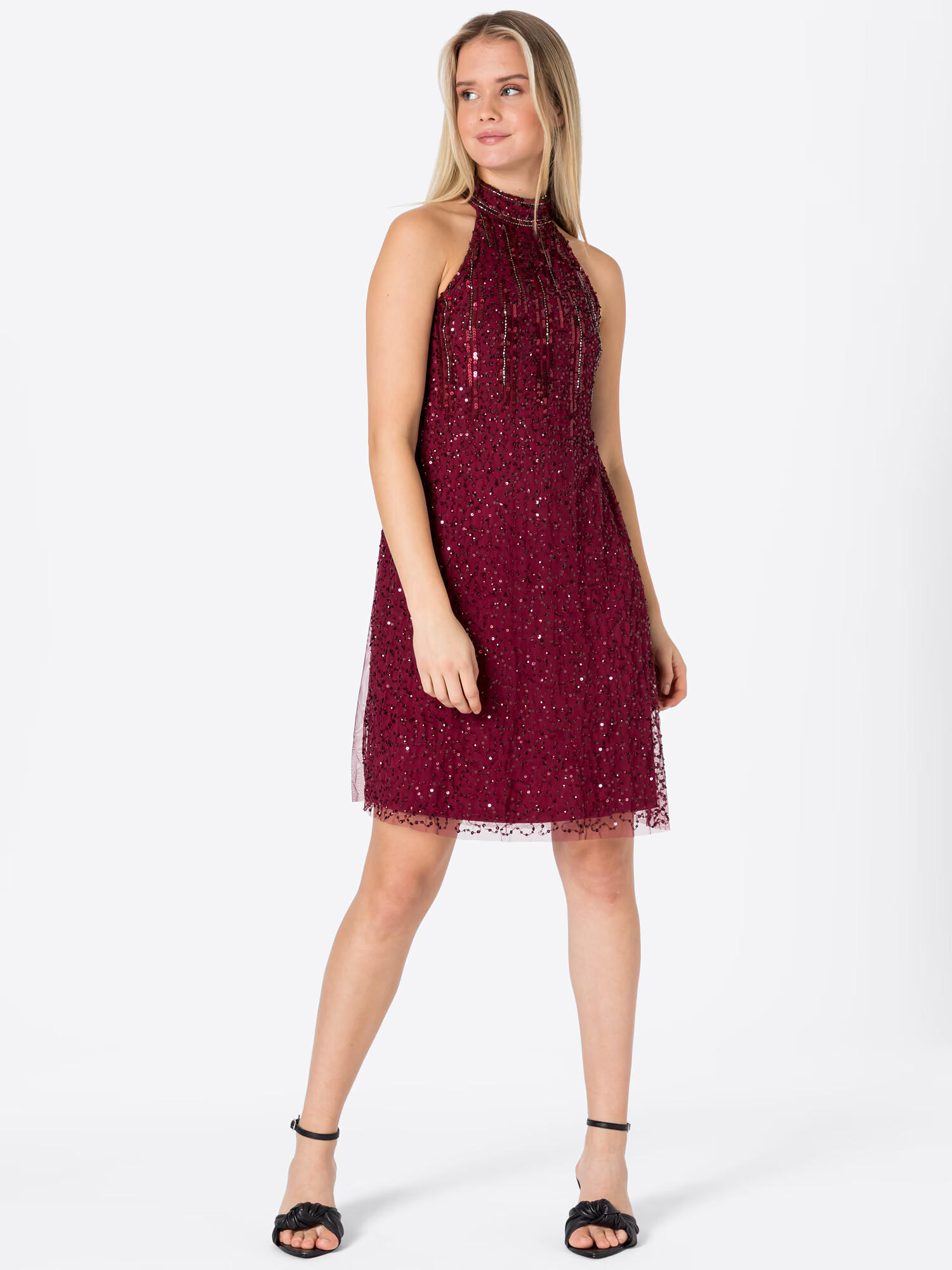 Lipsy Rochie de cocktail 'OXBLOOD SEQ HLT SWIN' sângeriu - Pled.ro