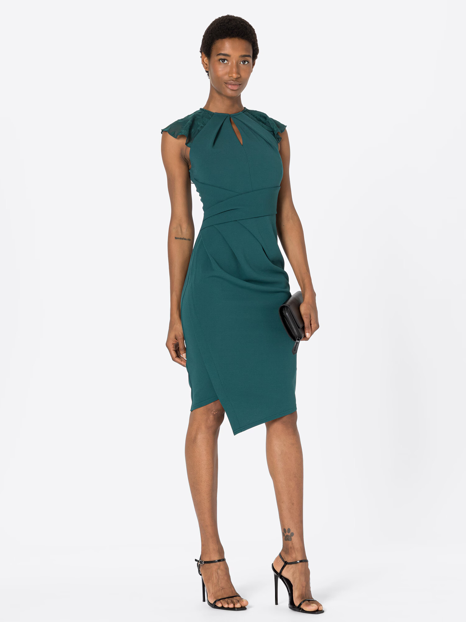 Lipsy Rochie de cocktail verde smarald - Pled.ro