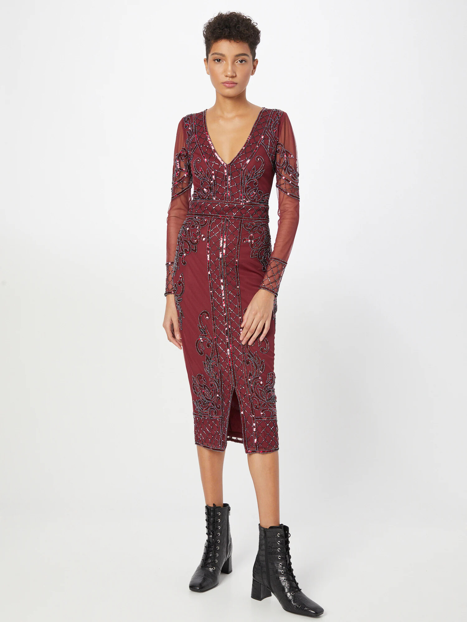 Lipsy Rochie roșu bordeaux - Pled.ro