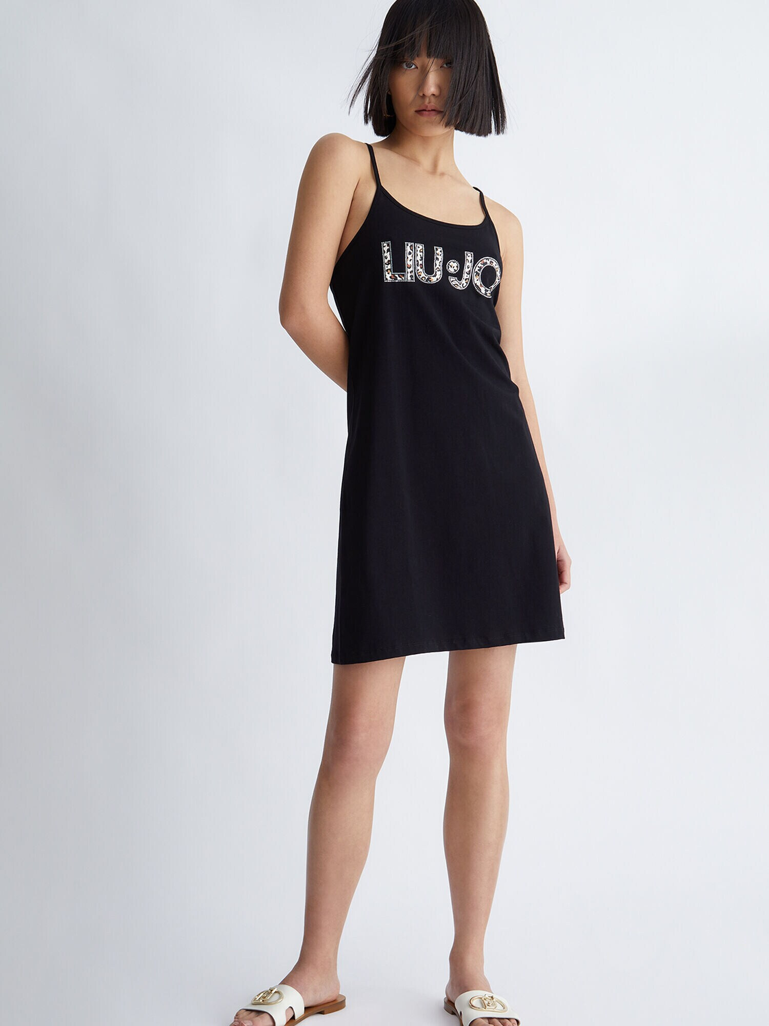 Liu Jo Rochie crem / maro pueblo / negru - Pled.ro