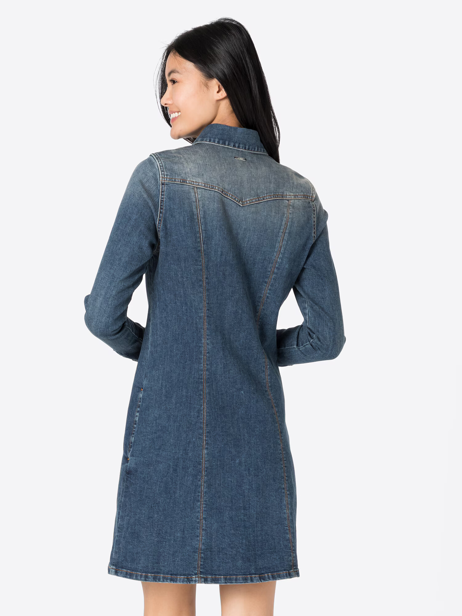 Liu Jo Rochie tip bluză albastru denim - Pled.ro