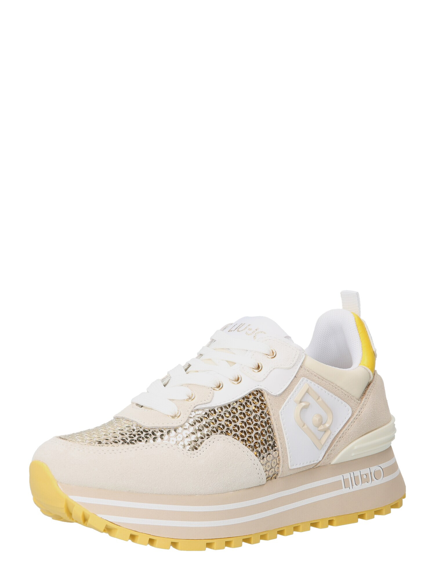 Liu Jo Sneaker low 'MAXI WONDER' bej / galben / auriu / alb - Pled.ro