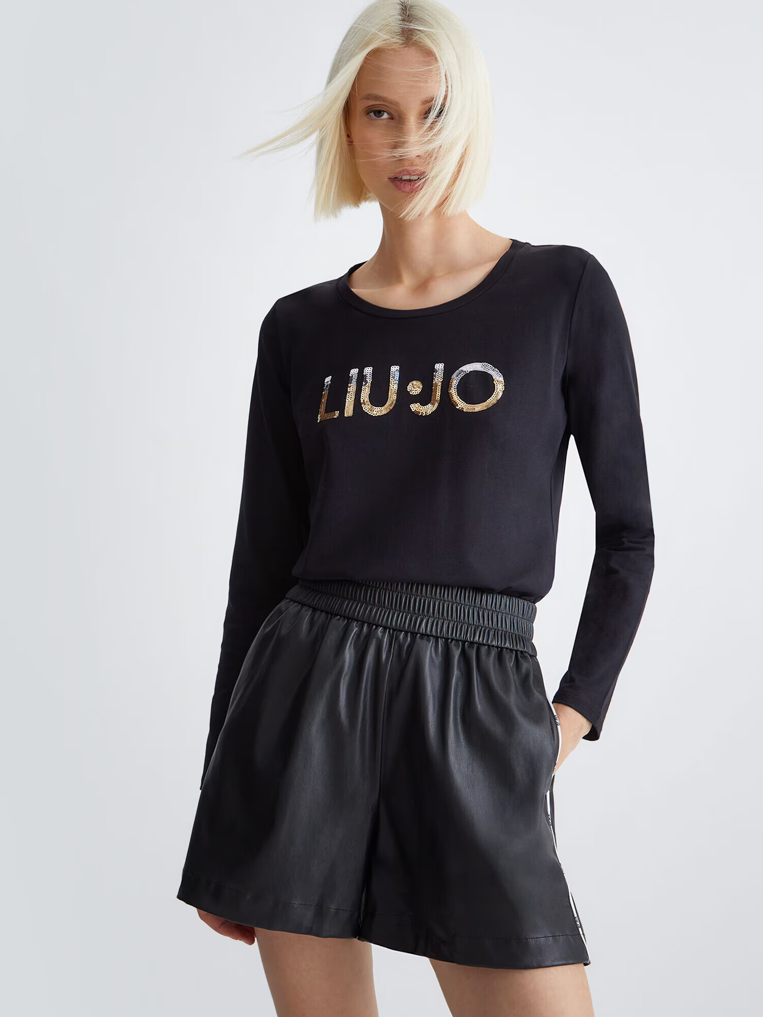 Liu Jo Tricou auriu / negru / argintiu / alb - Pled.ro