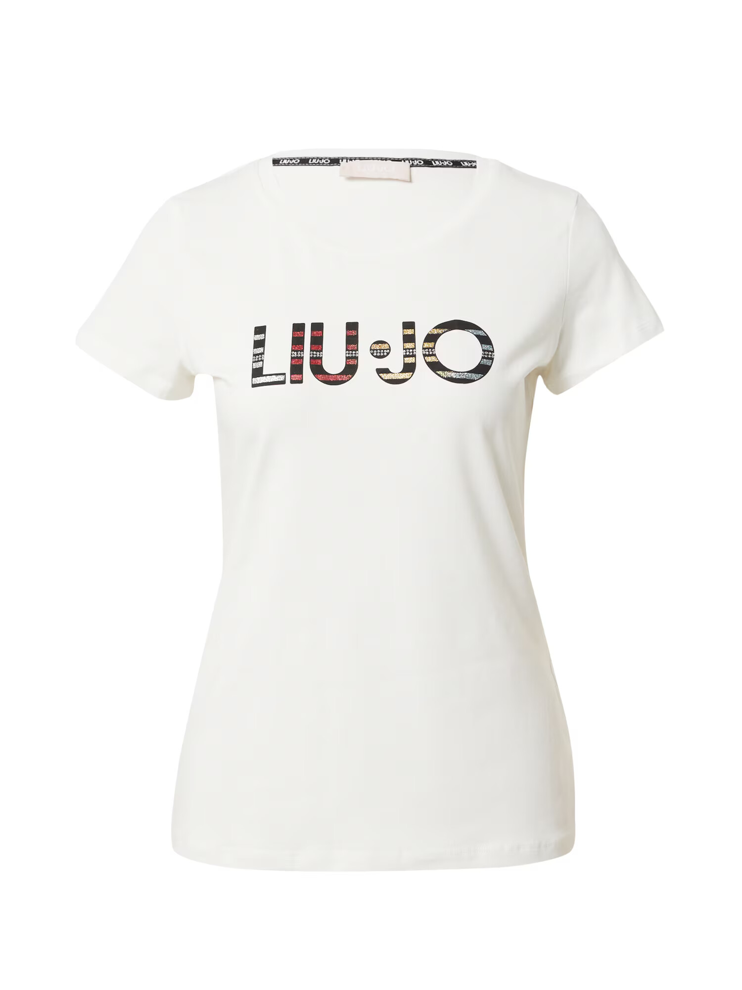 Liu Jo Tricou fildeş / galben auriu / gri argintiu / negru - Pled.ro