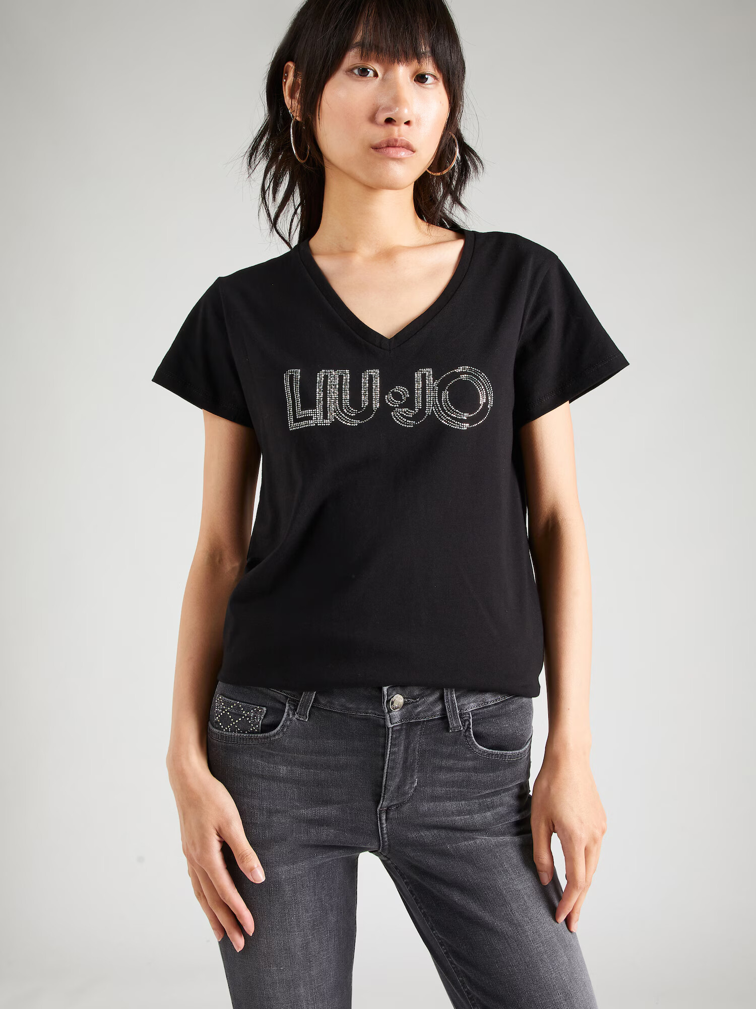 Liu Jo Tricou negru / argintiu - Pled.ro