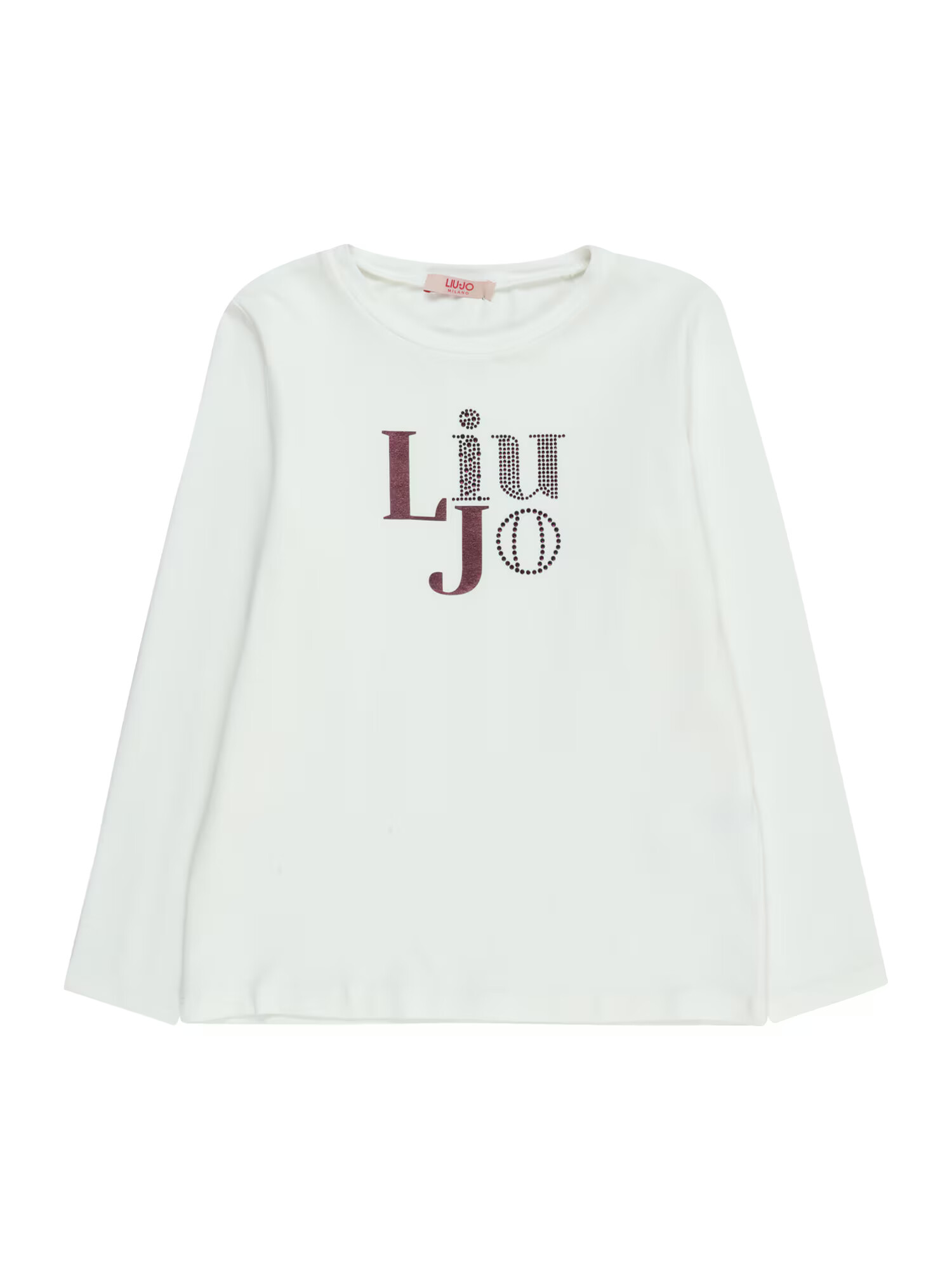 Liu Jo Tricou roșu burgundy / alb - Pled.ro