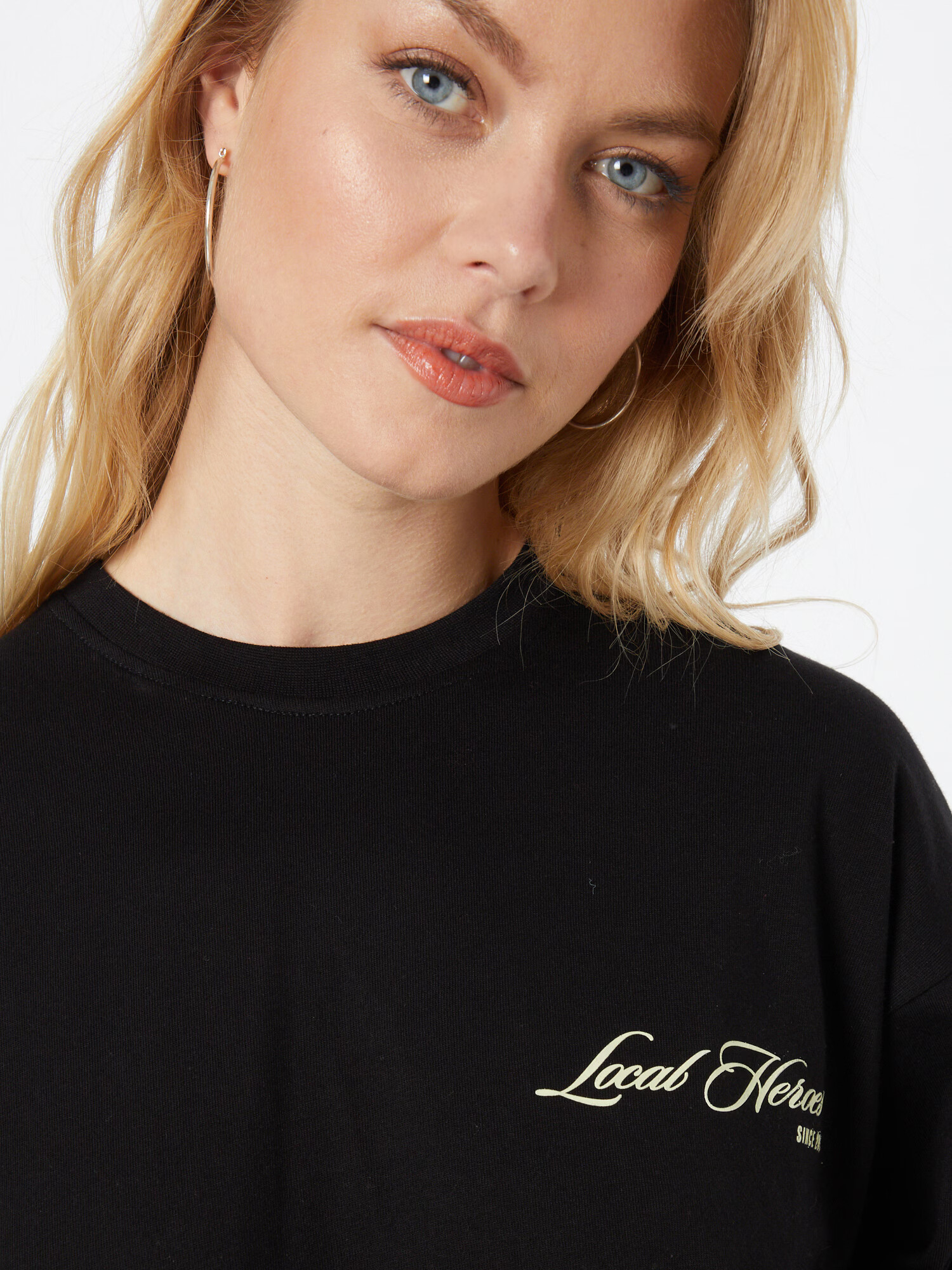 LOCAL HEROES Tricou negru / alb - Pled.ro