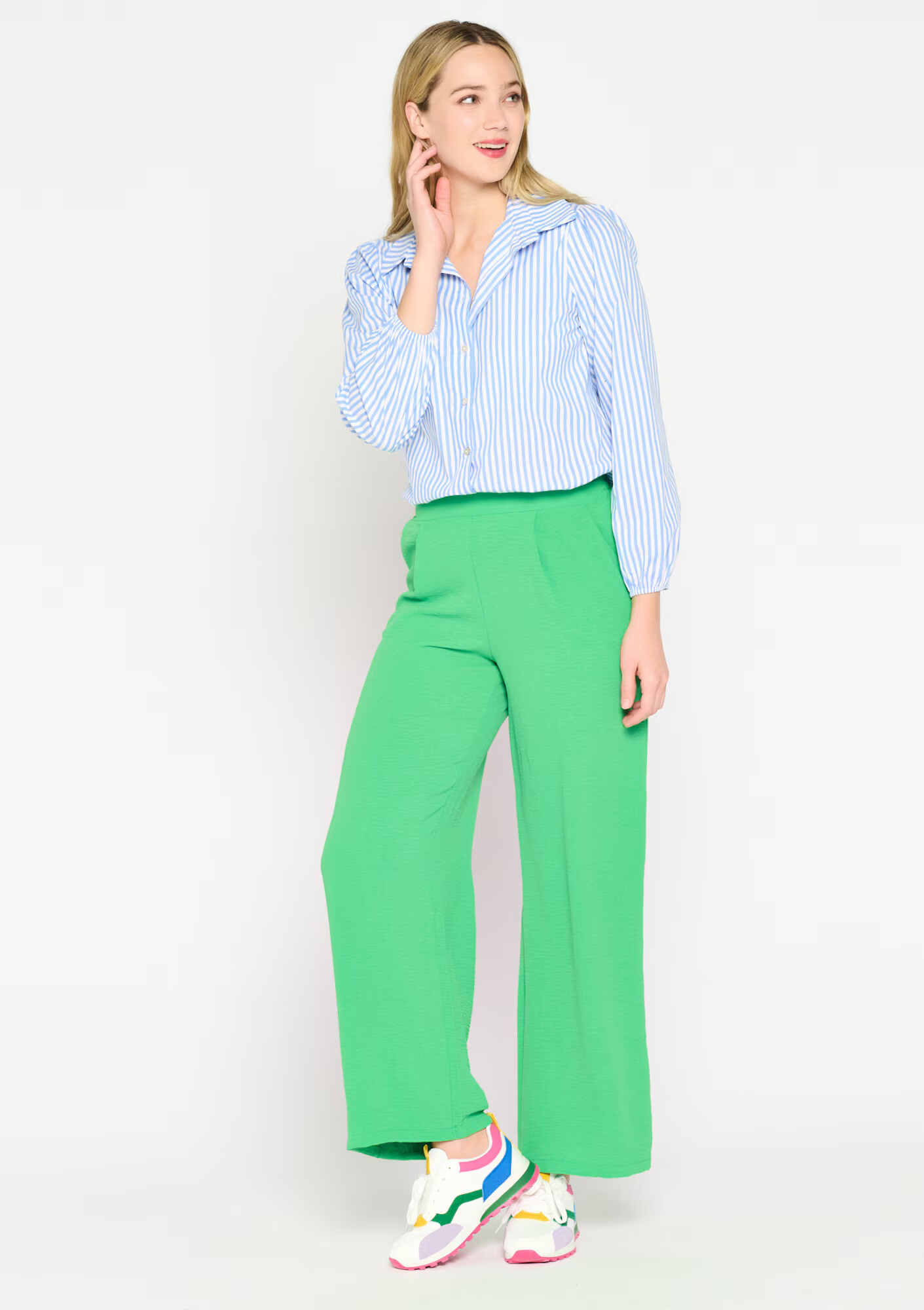 LolaLiza Pantaloni verde deschis - Pled.ro