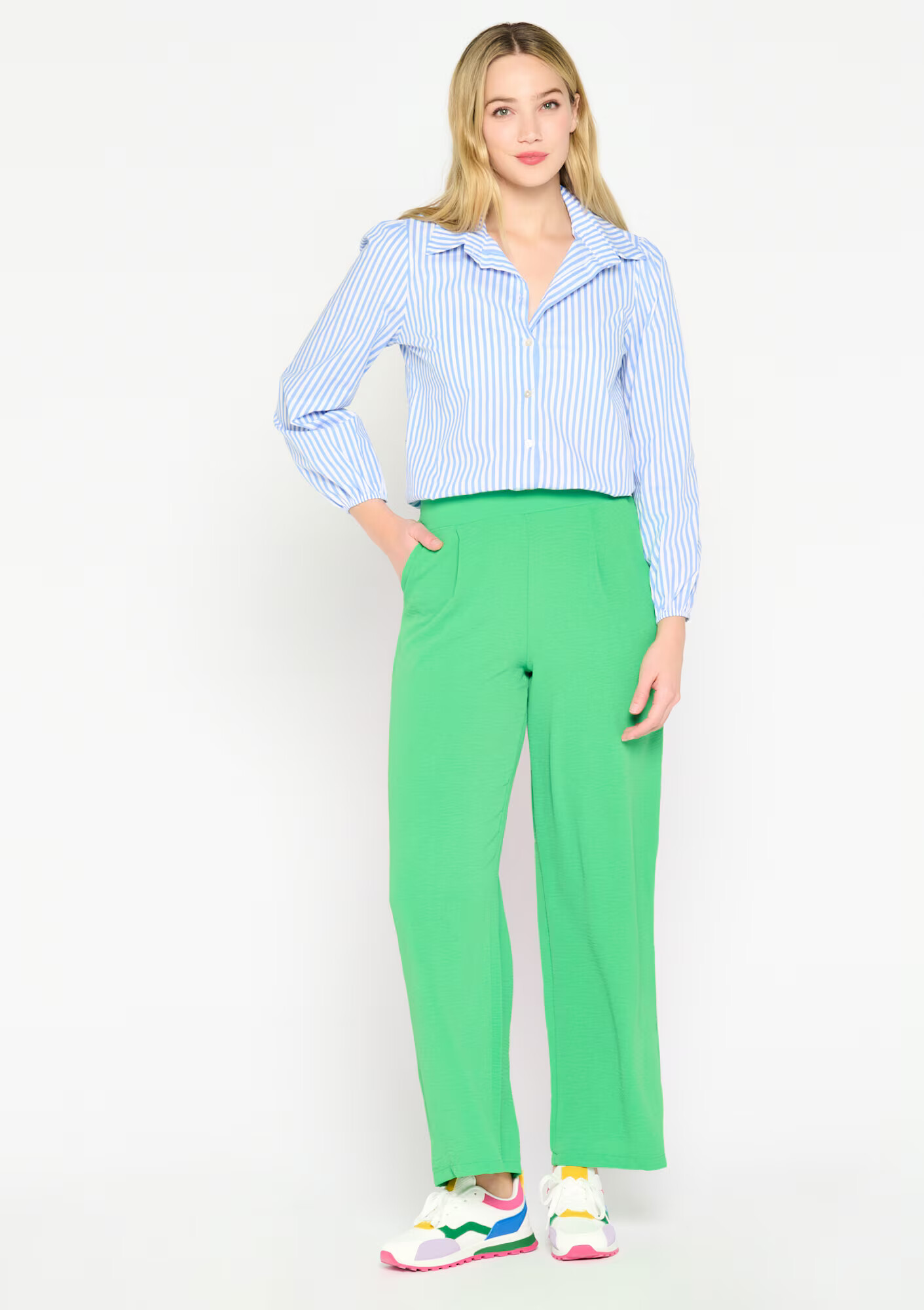 LolaLiza Pantaloni verde deschis - Pled.ro