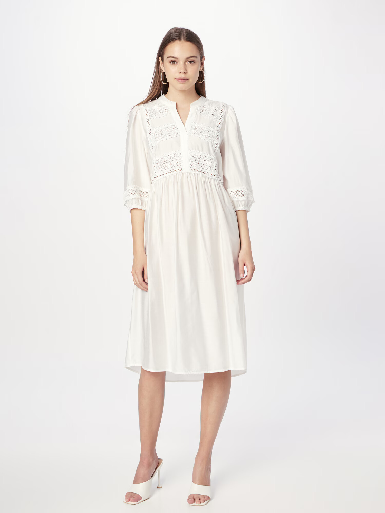 Lollys Laundry Rochie 'Avenue' alb - Pled.ro