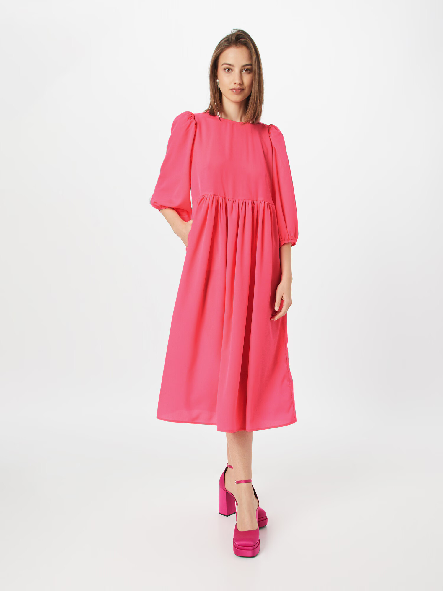 Lollys Laundry Rochie 'Marion' roz neon - Pled.ro