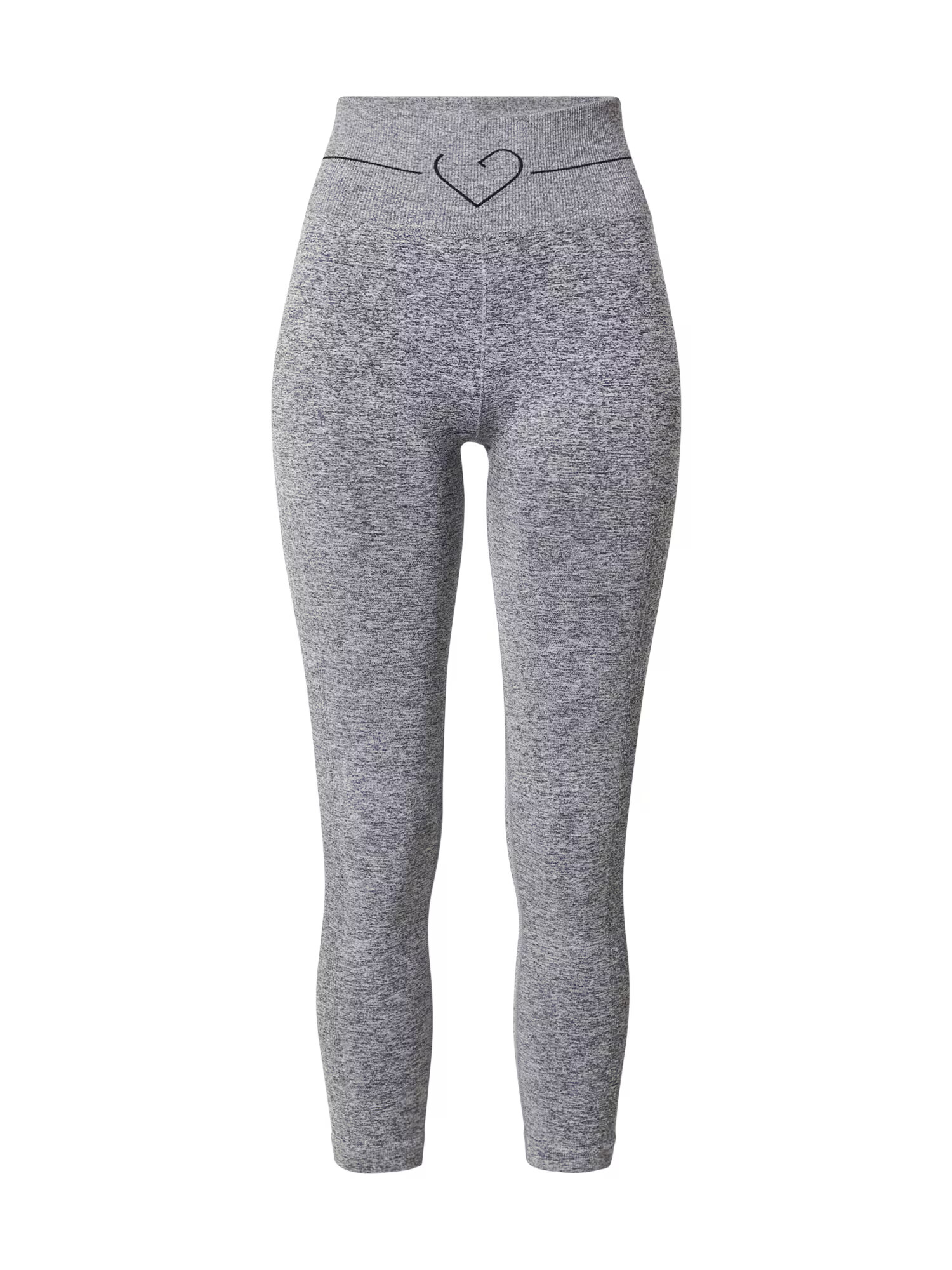 Love & Divine Leggings 'Love' gri / negru - Pled.ro