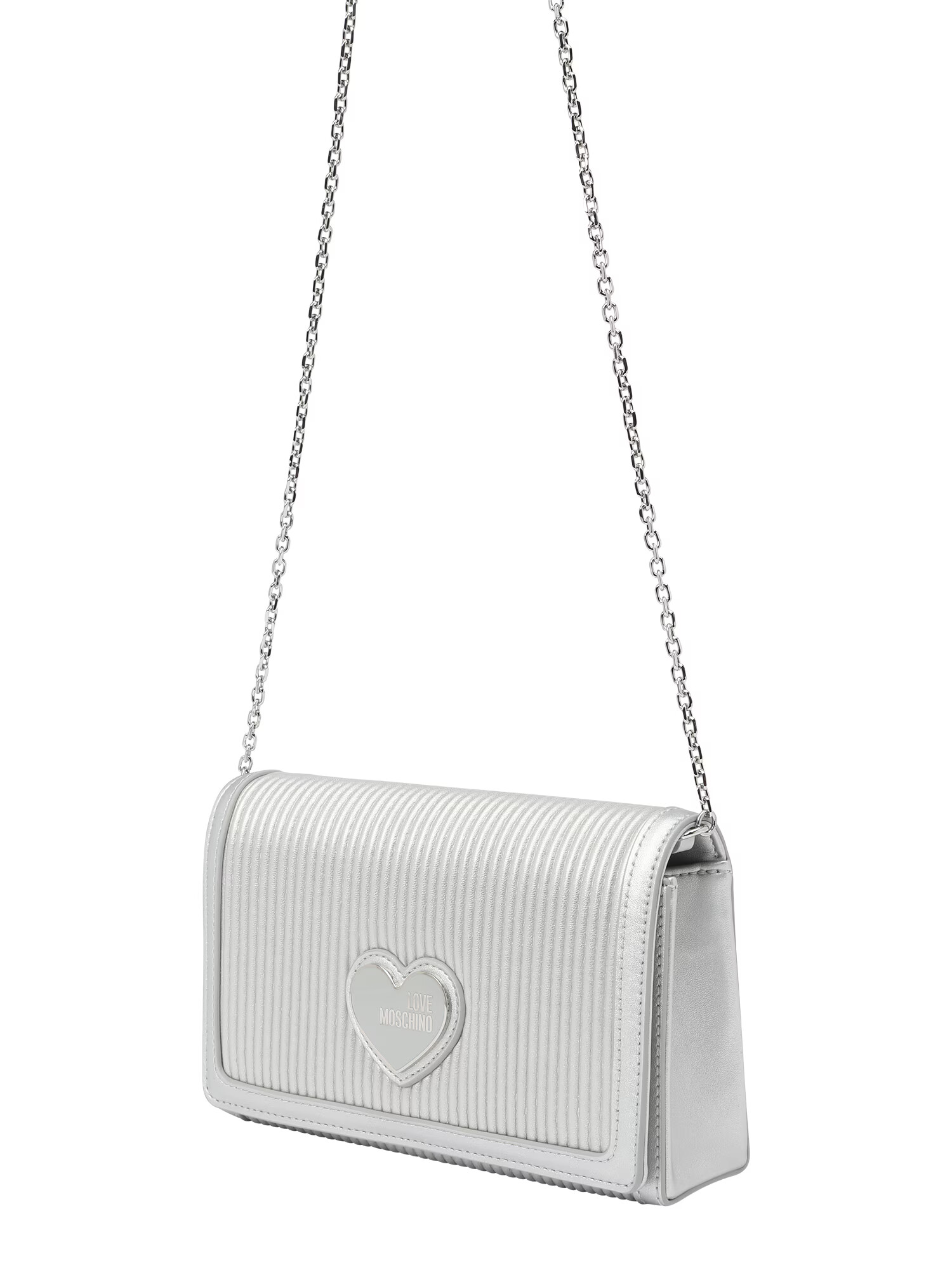 Love Moschino Clutch argintiu - Pled.ro