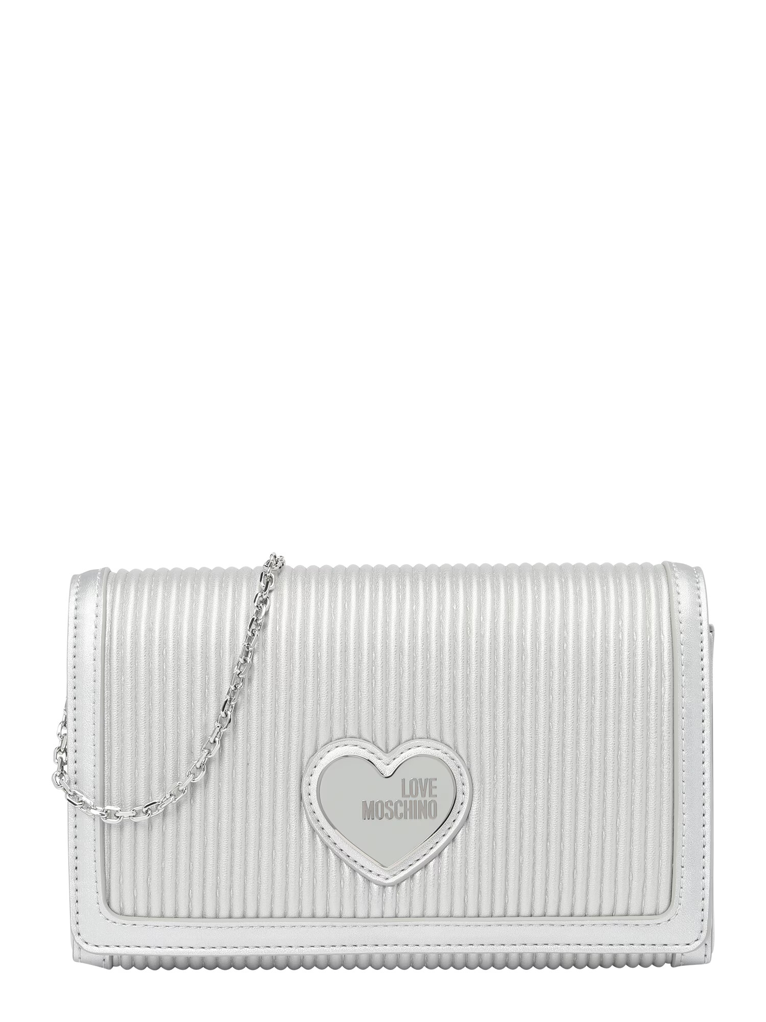 Love Moschino Clutch argintiu - Pled.ro