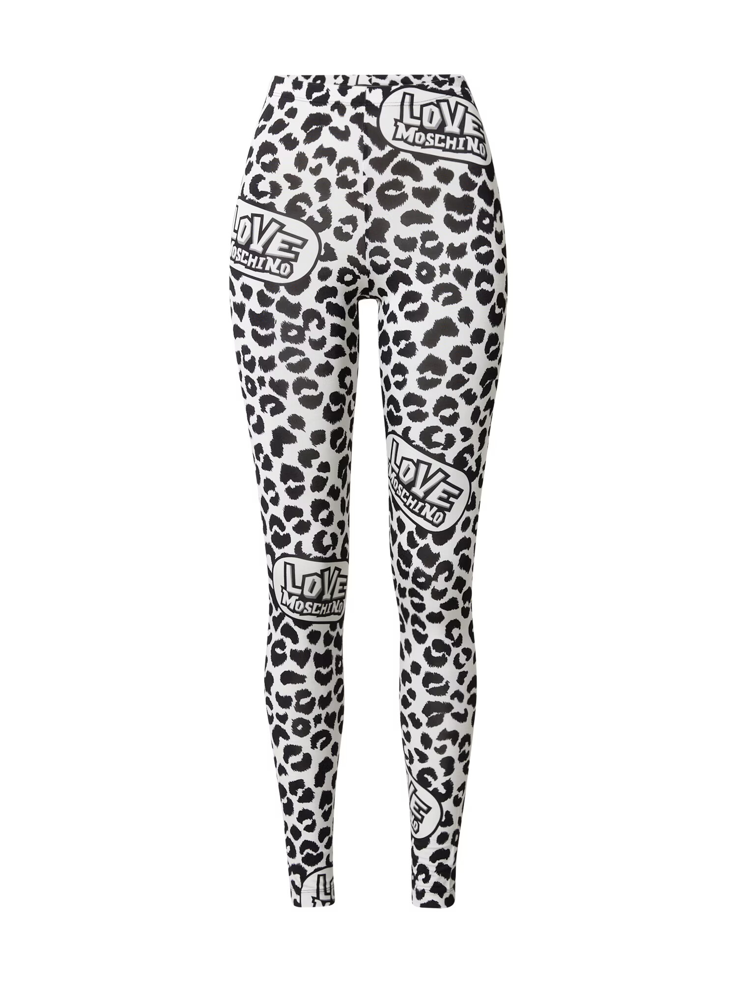 Love Moschino Leggings negru / alb - Pled.ro