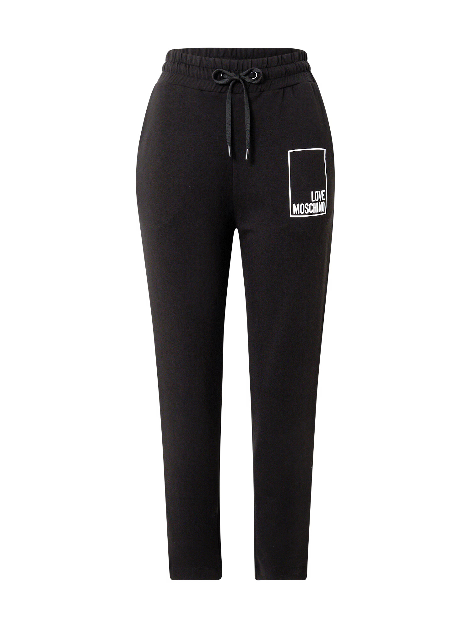 Love Moschino Pantaloni negru / alb - Pled.ro