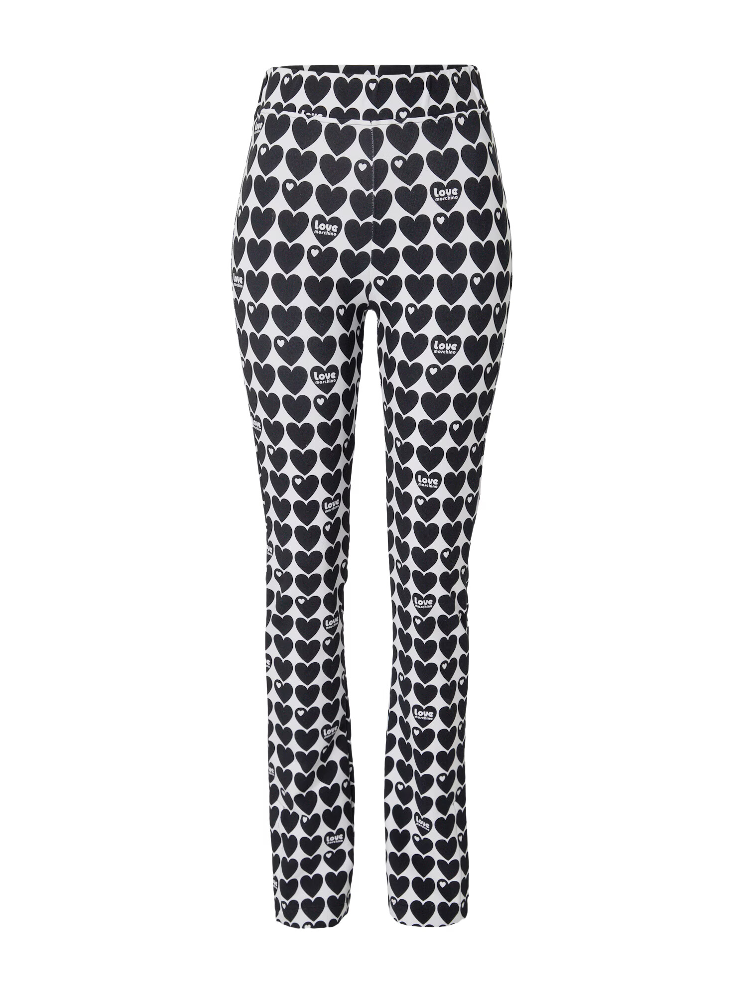 Love Moschino Pantaloni negru / alb - Pled.ro