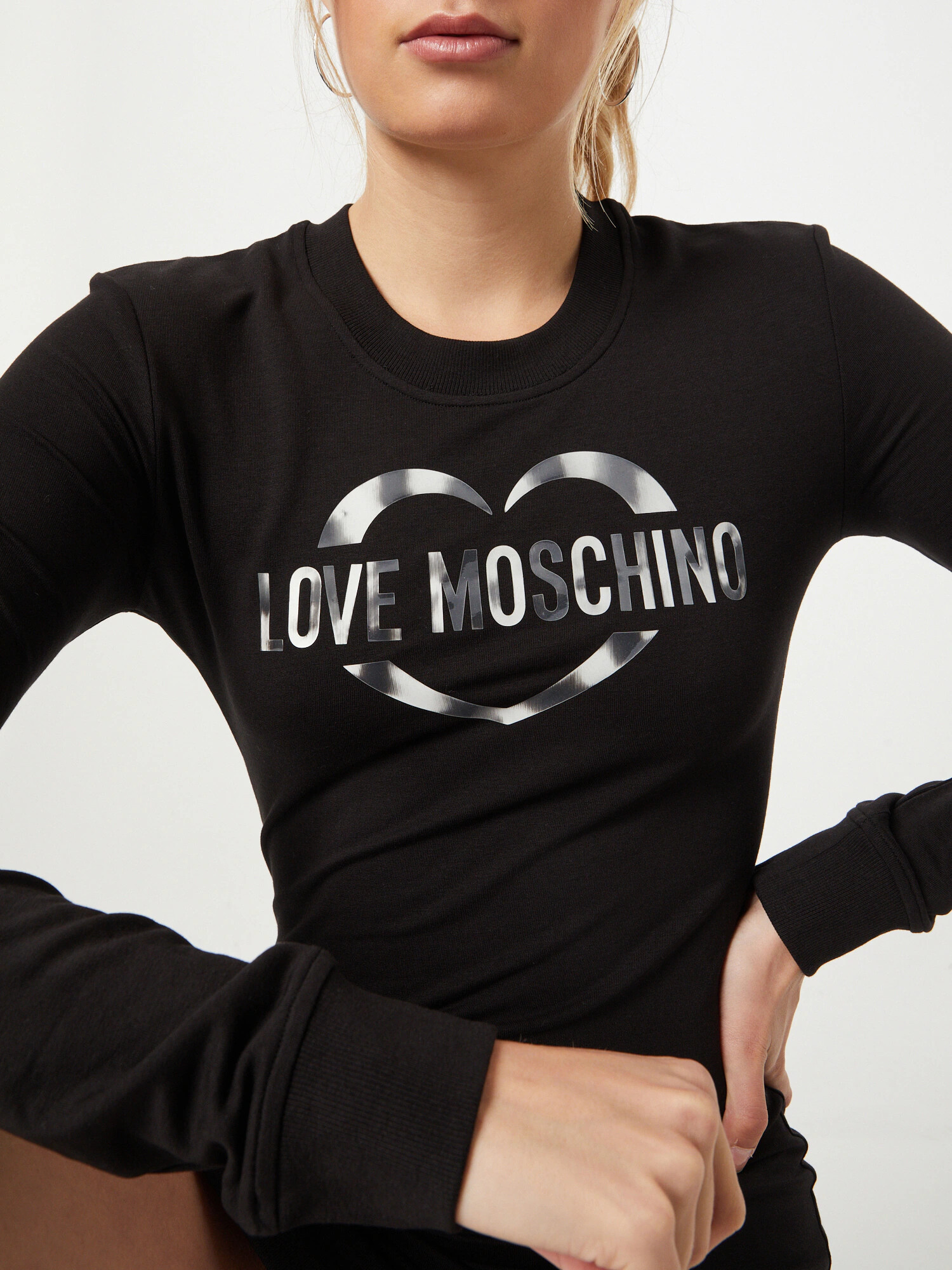 Love Moschino Rochie gri deschis / gri închis / negru - Pled.ro