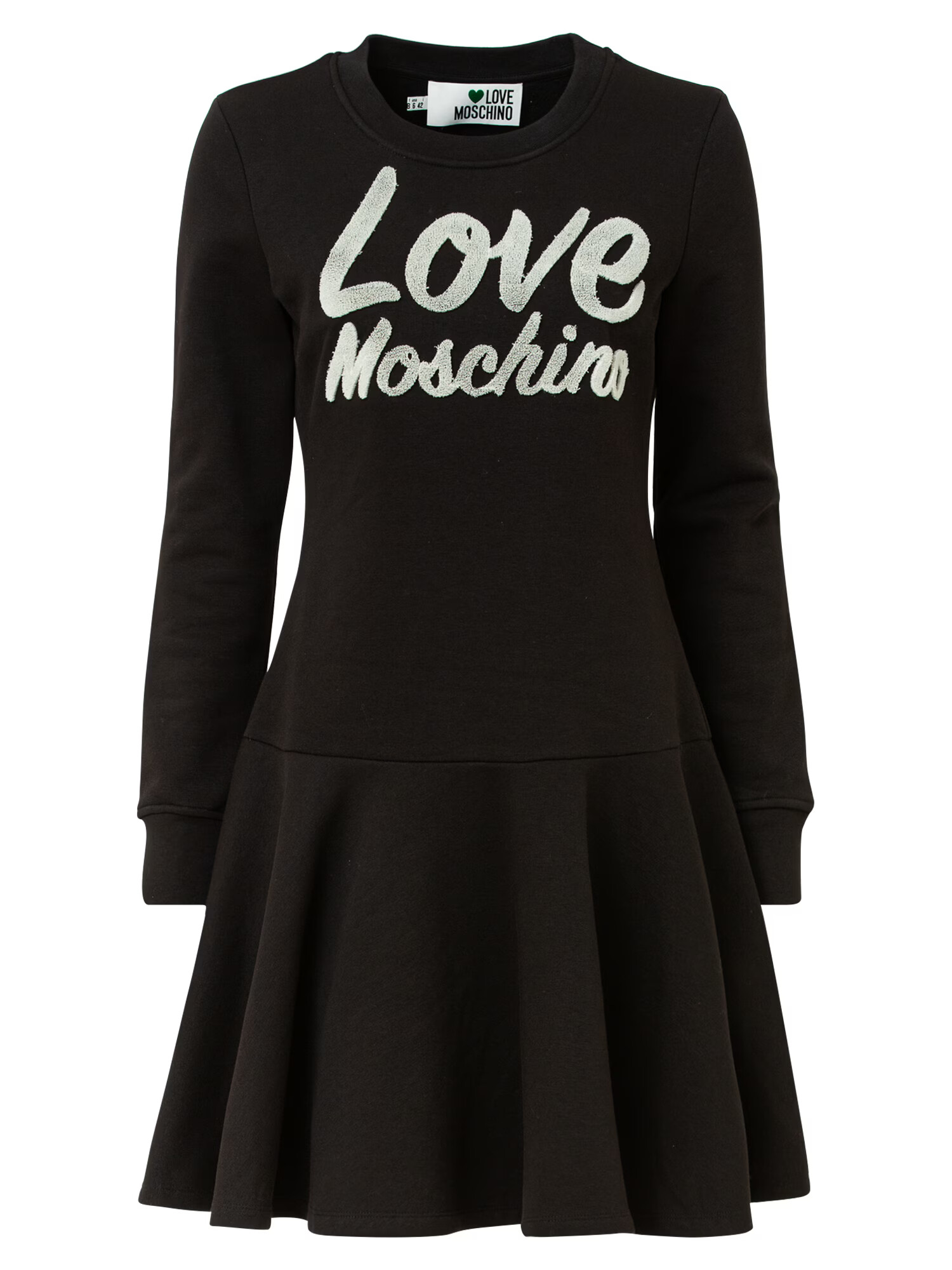 Love Moschino Rochie negru / alb - Pled.ro