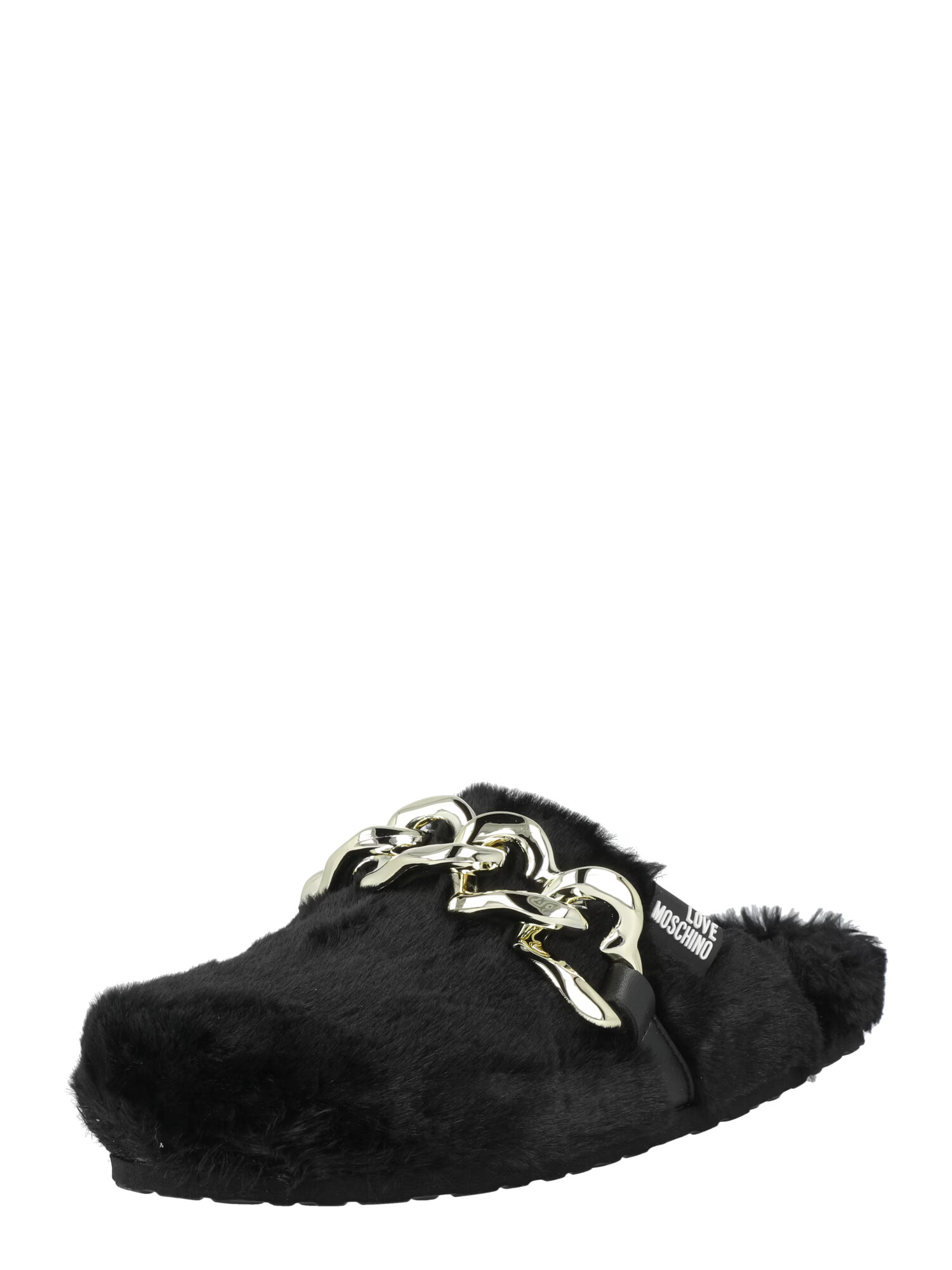 Love Moschino Saboți 'FURRY' negru - Pled.ro