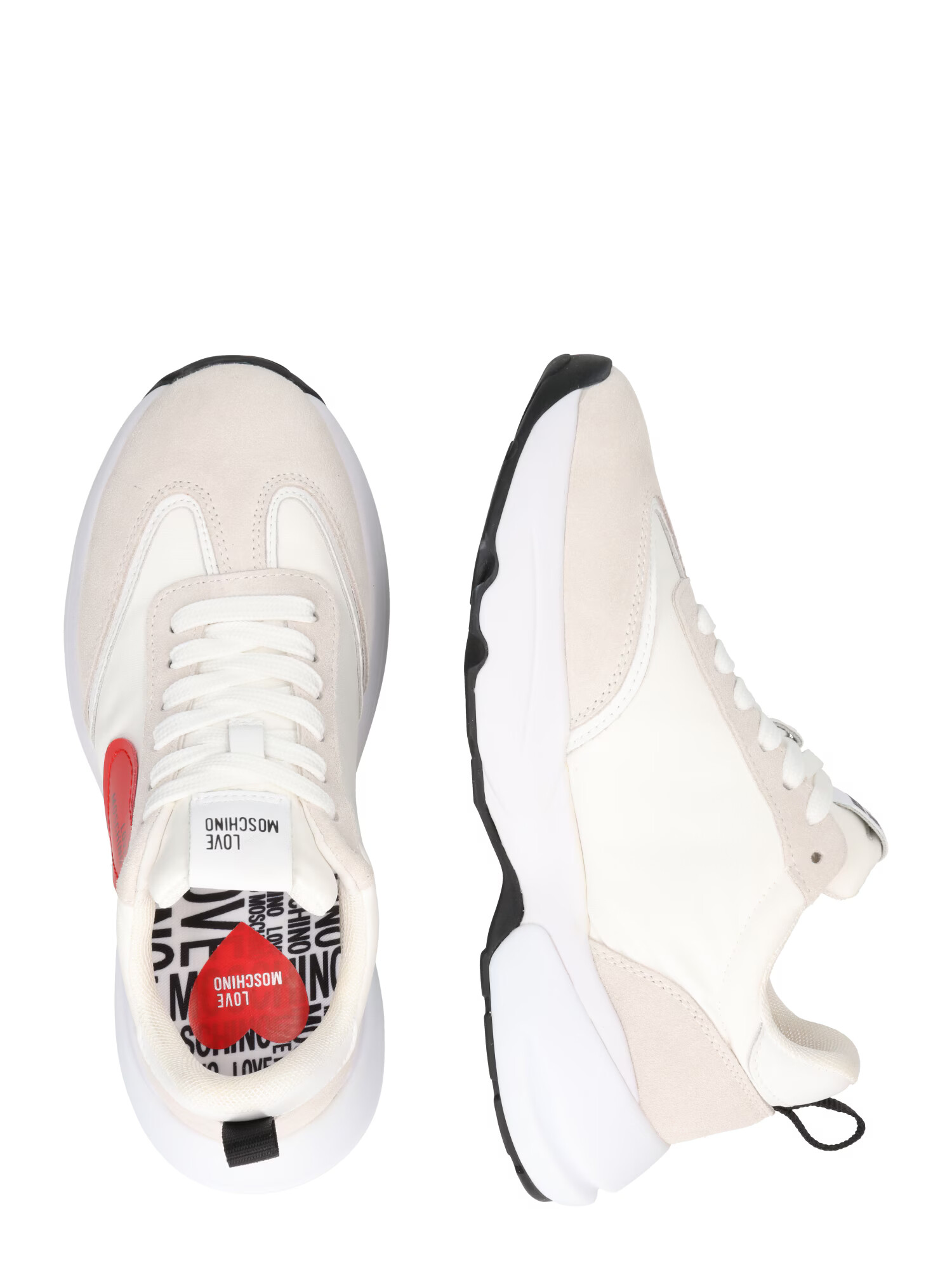 Love Moschino Sneaker low bej / roșu / negru / alb - Pled.ro