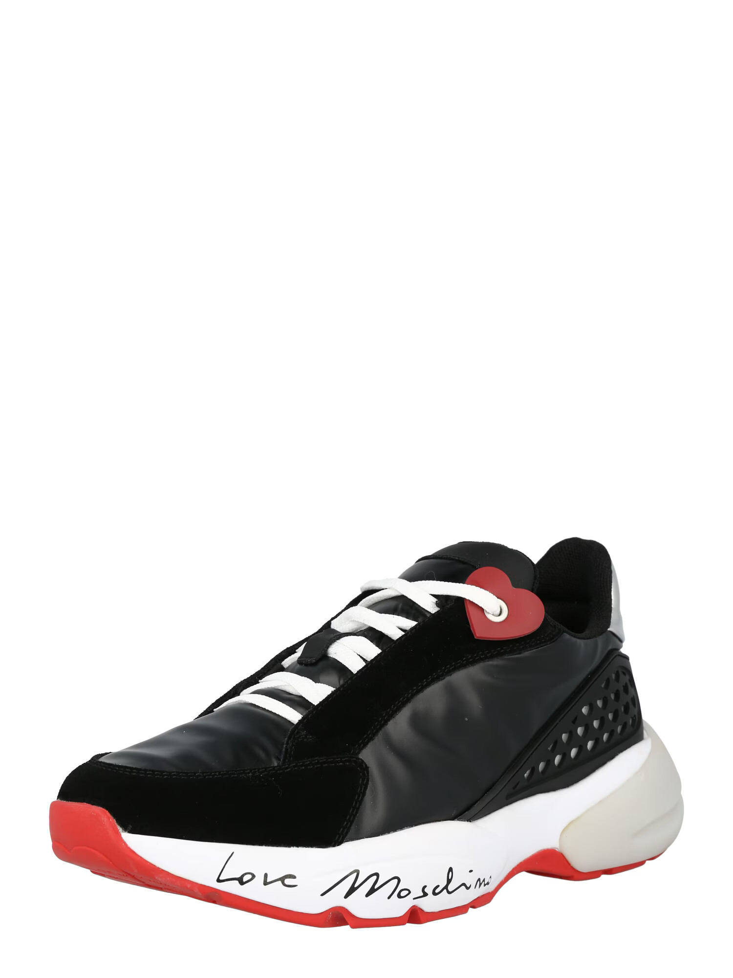 Love Moschino Sneaker low gri argintiu / roșu / negru - Pled.ro